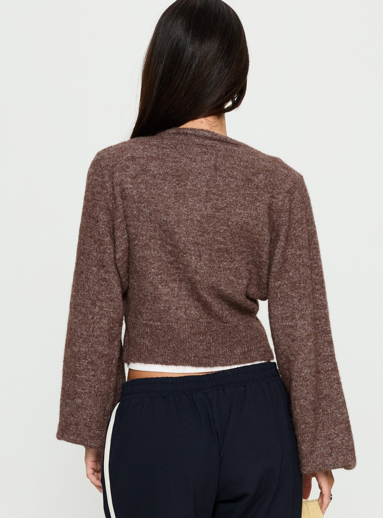 Dawsen Button Down Cardigan Brown - Image 4