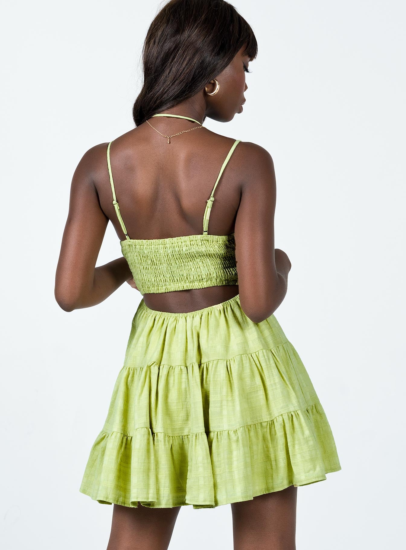 Asxel Mini Dress Green - Image 5