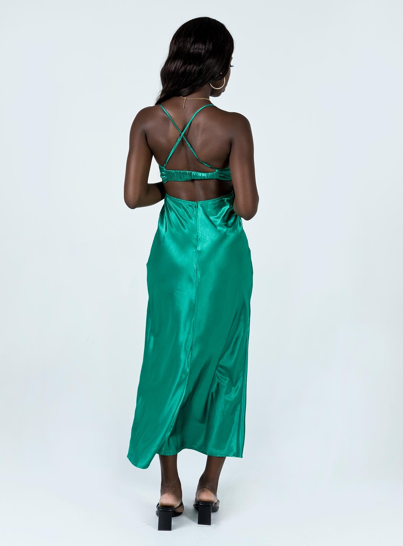 Giselle Midi Dress Green - Image 5