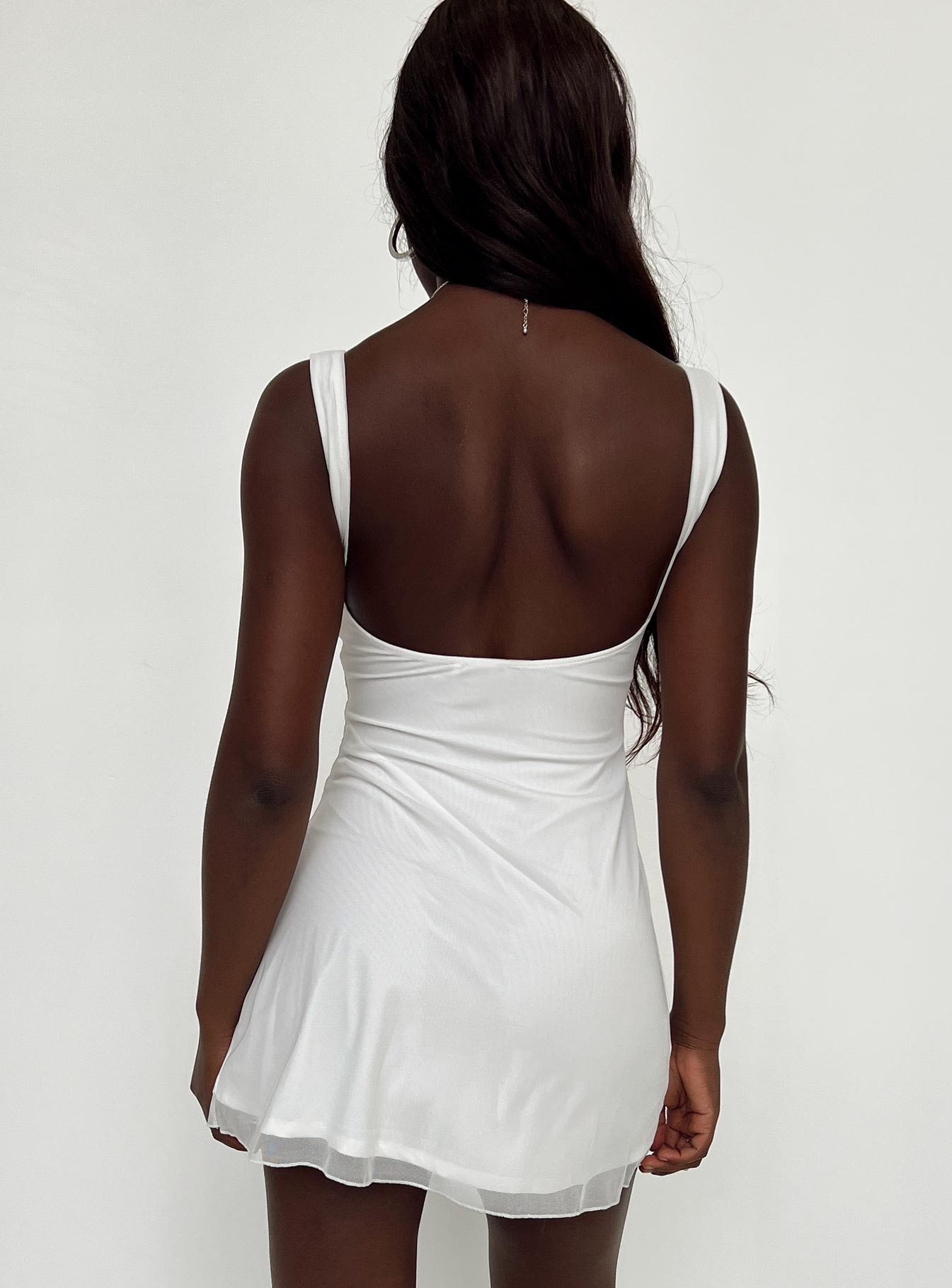 Zuba Mini Dress White - Image 4