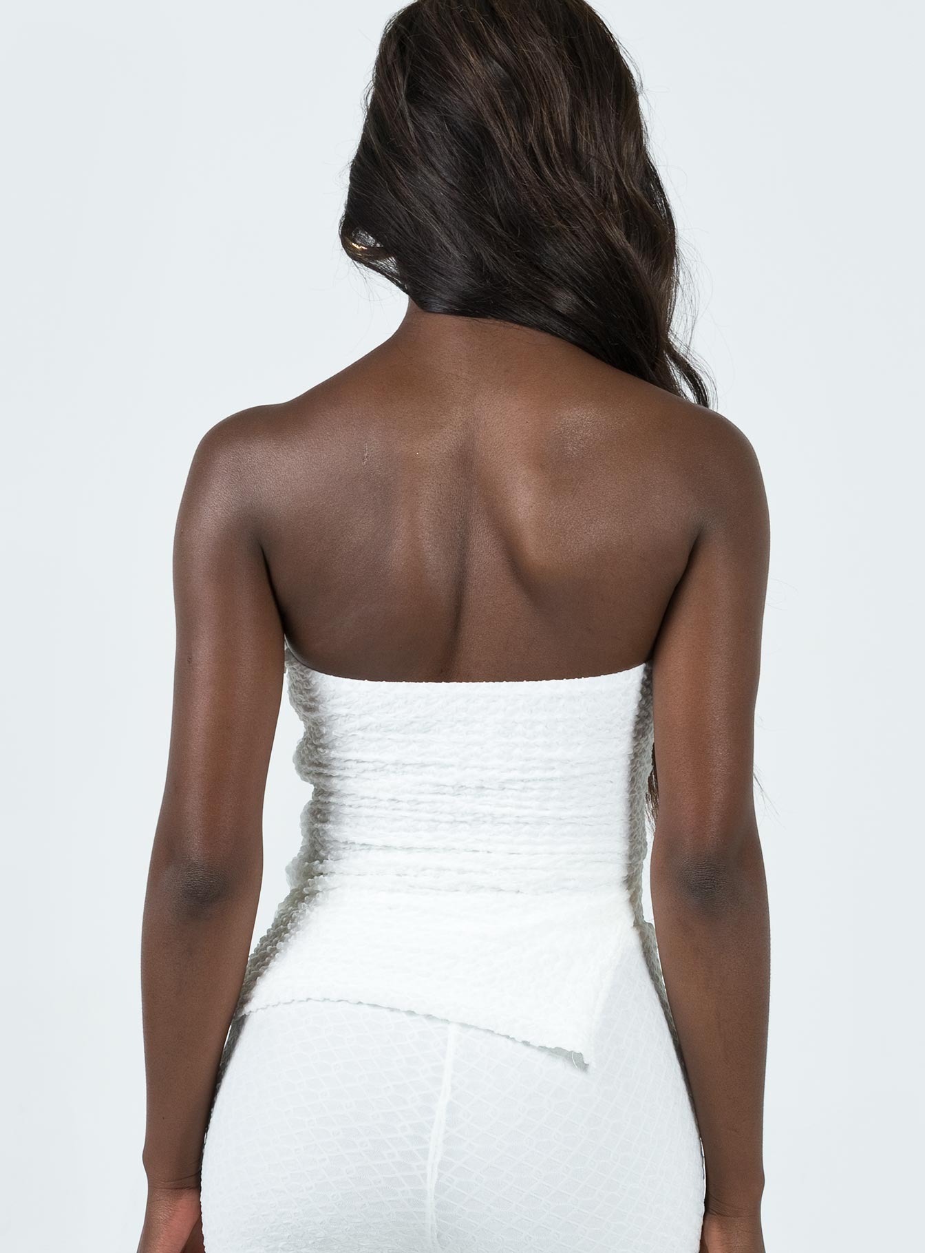 Vereen Strapless Top White - Image 4