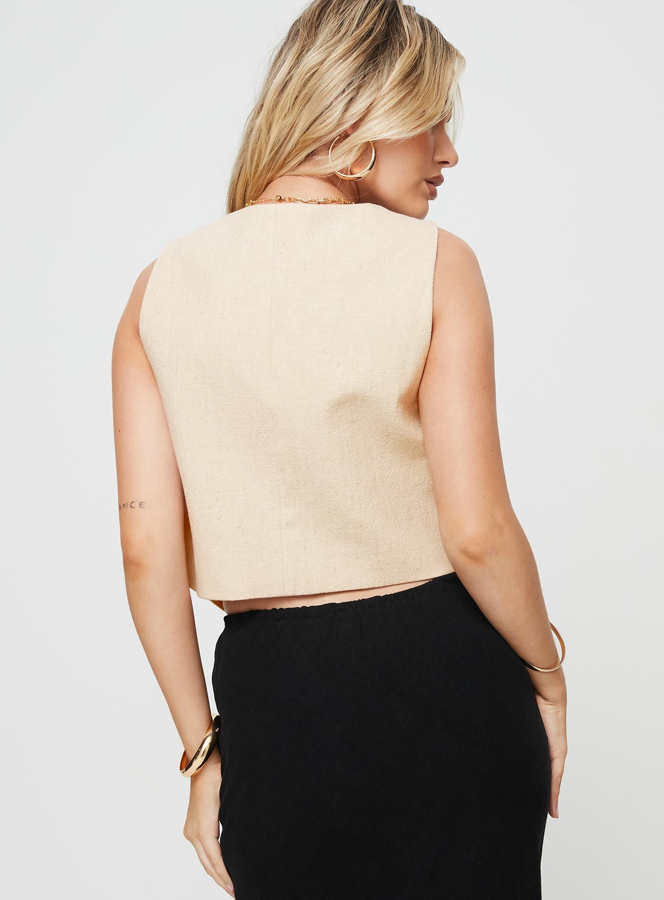 Gisele Vest Oatmeal - Image 6