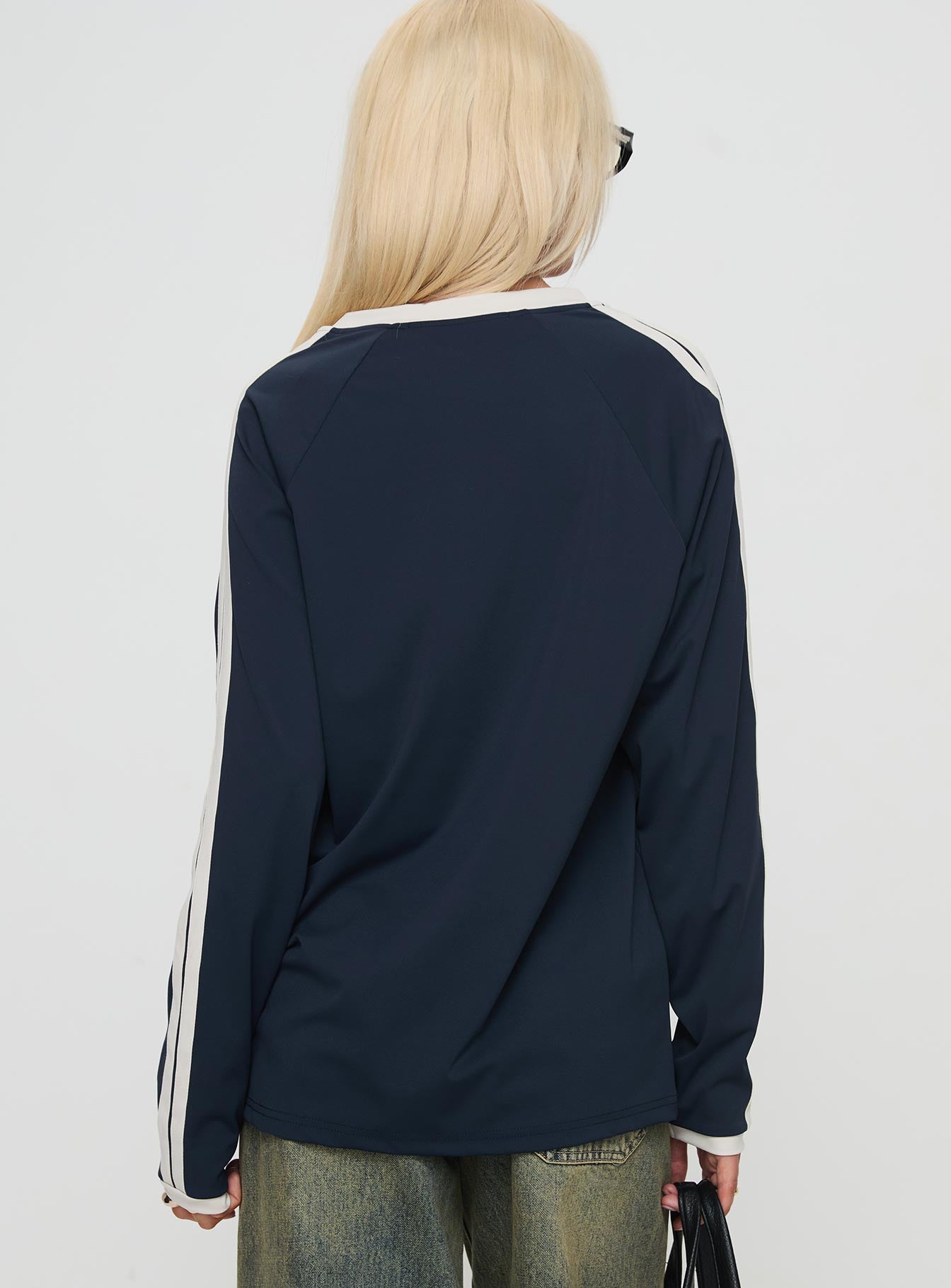 Spectate Top Long Sleeve Navy - Image 5