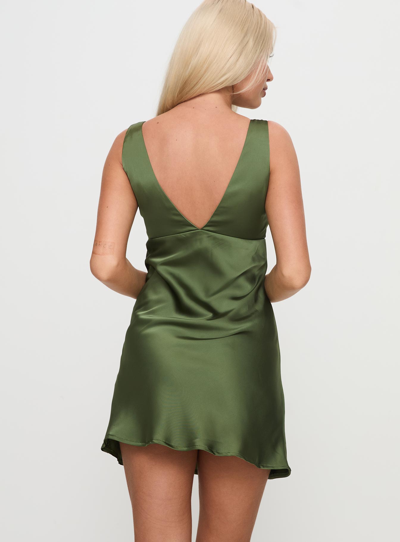 Kosettina Mini Dress Green - Image 4