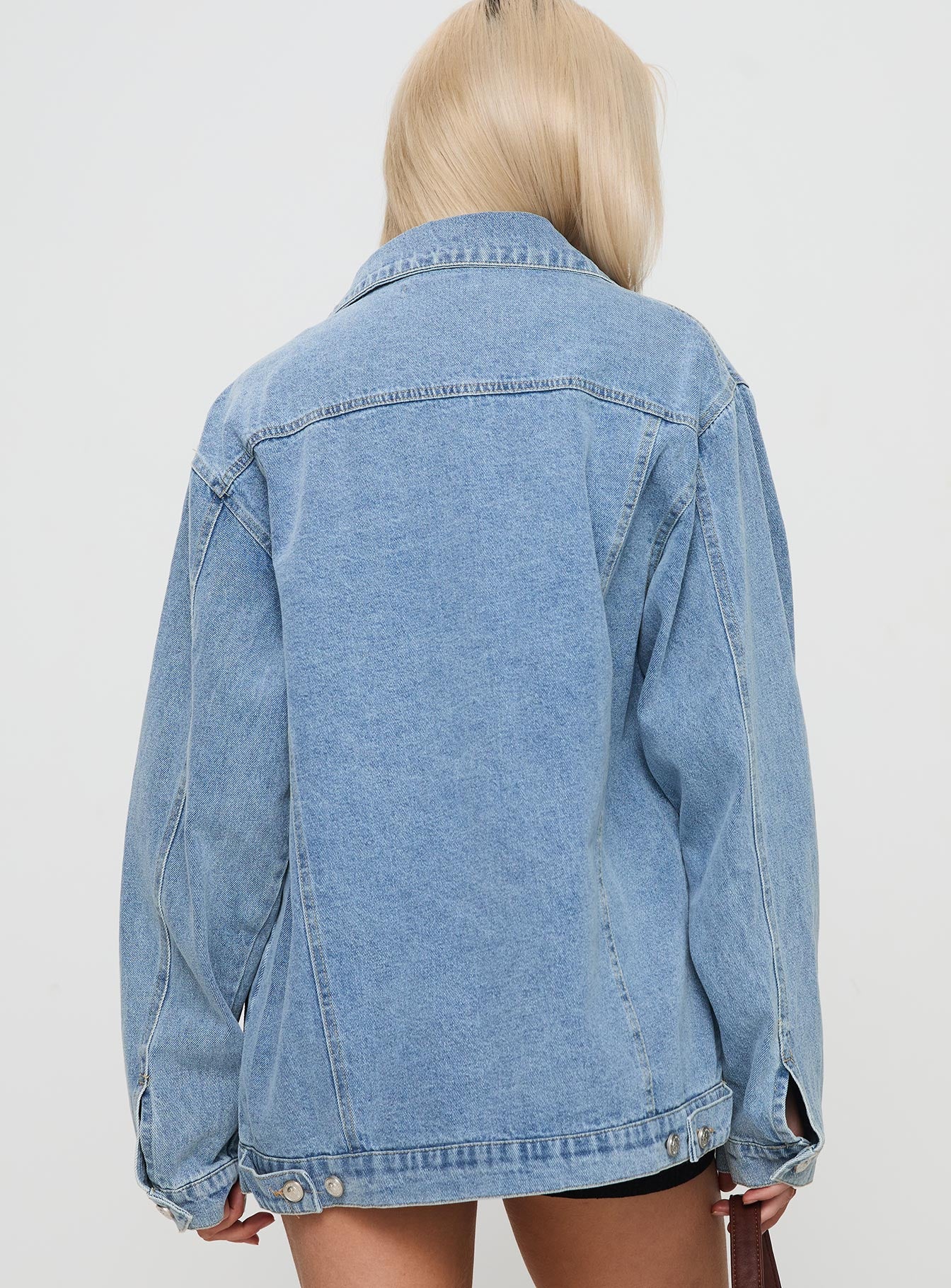 All You Need Denim Jacket Light Wash - Image 4