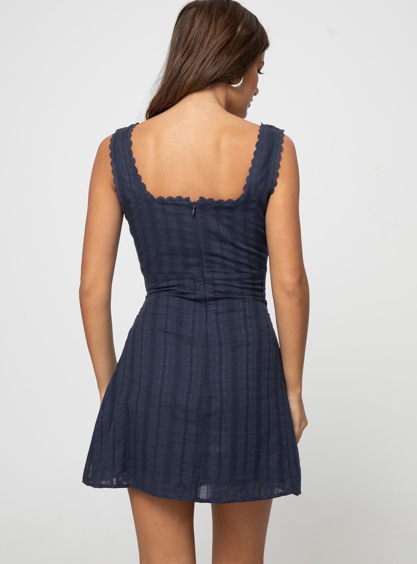 Dasha Mini Dress Navy Tall - Image 5