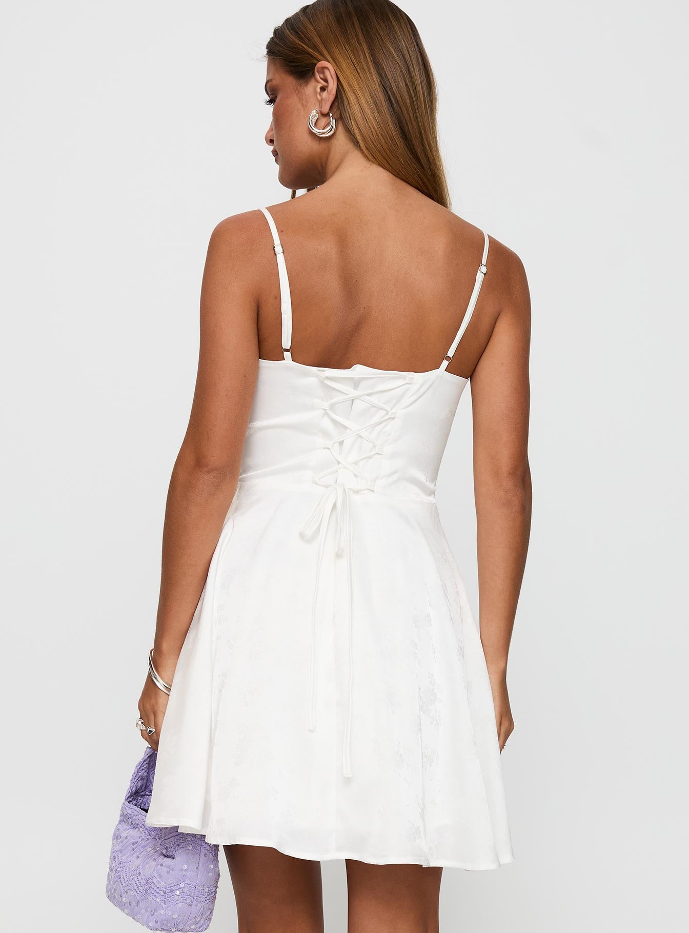 Dreams Ahead Mini Dress White - Image 5