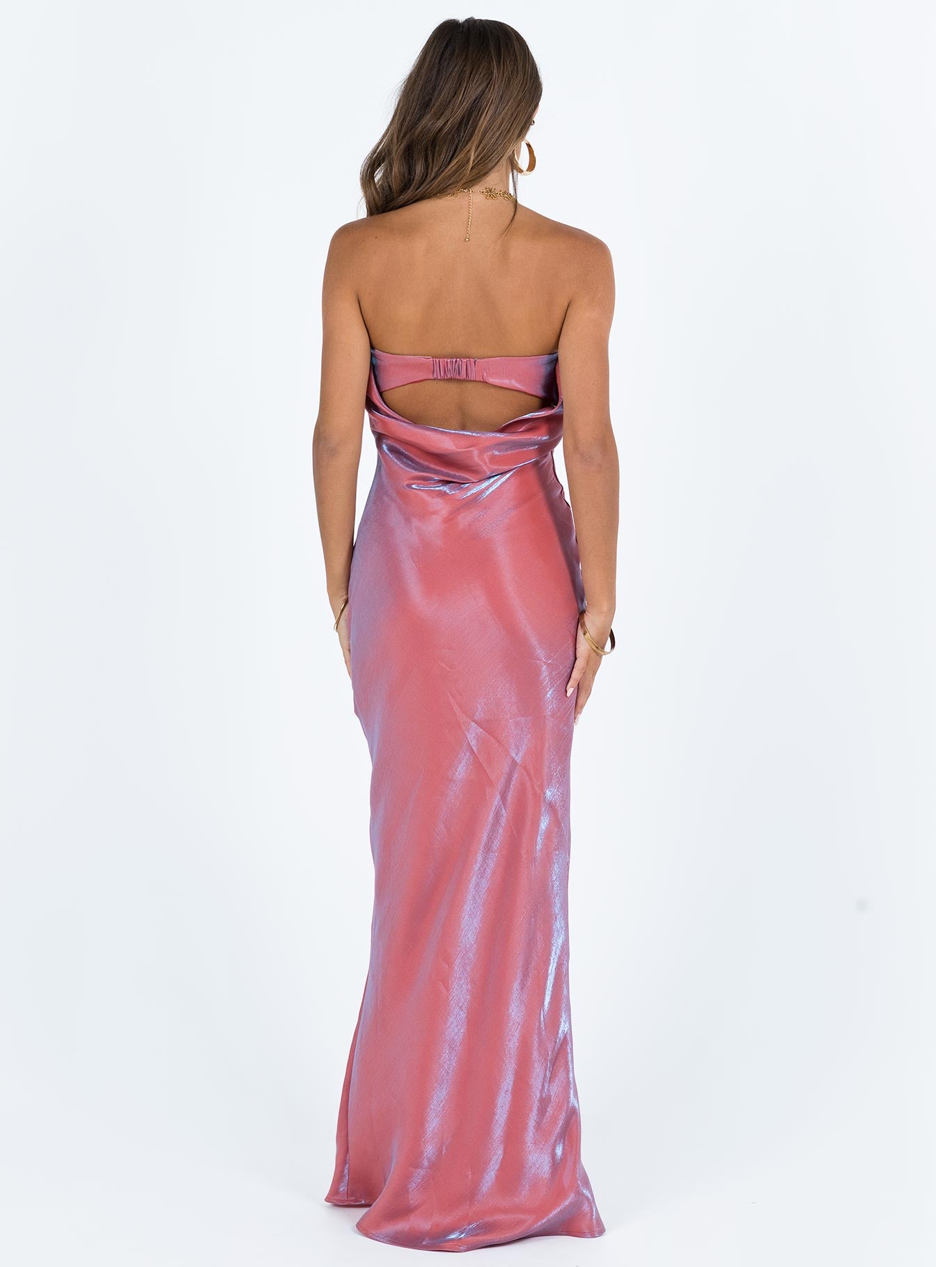 Aysa Strapless Maxi Dress Pink - Image 5