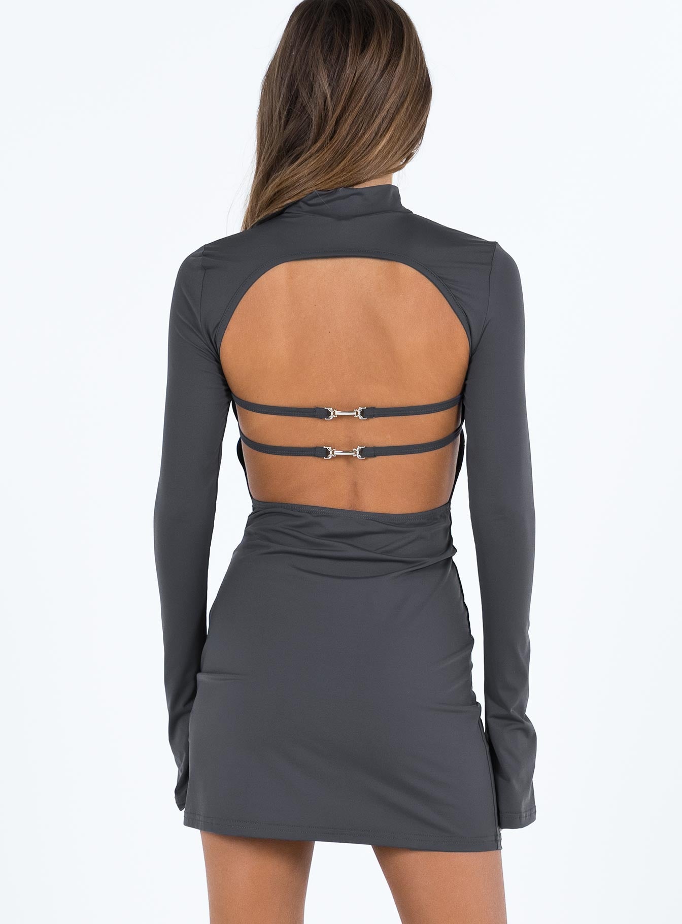 Mindelo Mini Dress Grey - Image 5