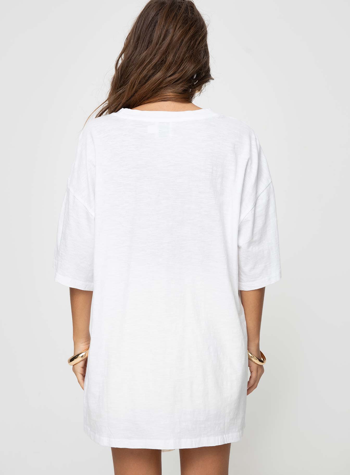 Howdy Oversized Tee White Multi - Image 5