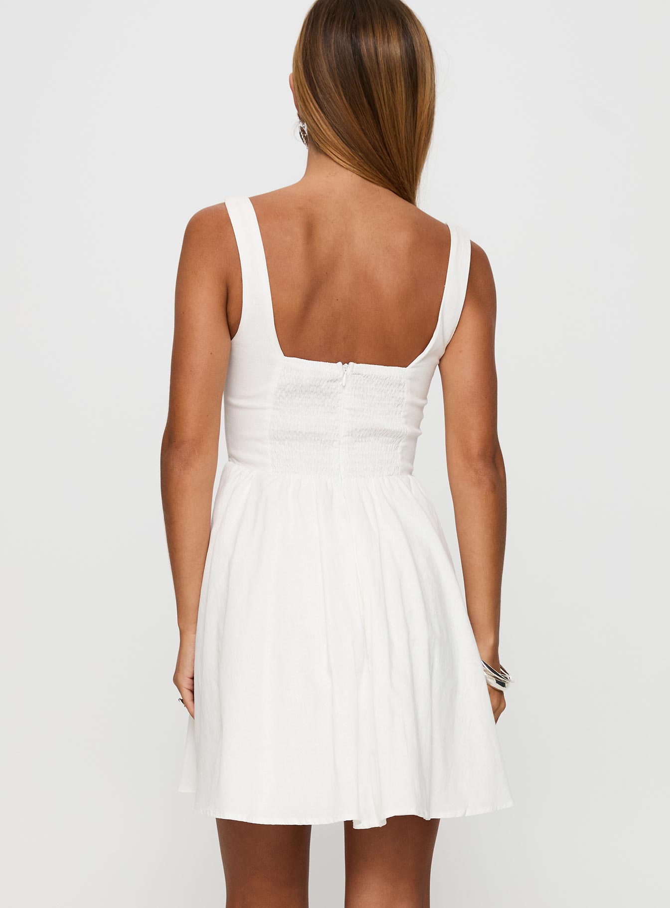 Martie Mini Dress White - Image 5