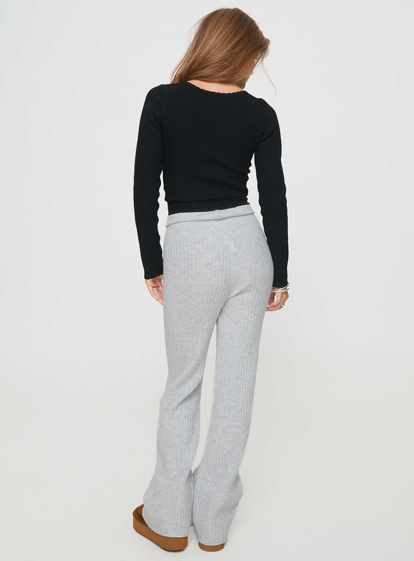 Templa Knit Pants Grey Marle - Image 4