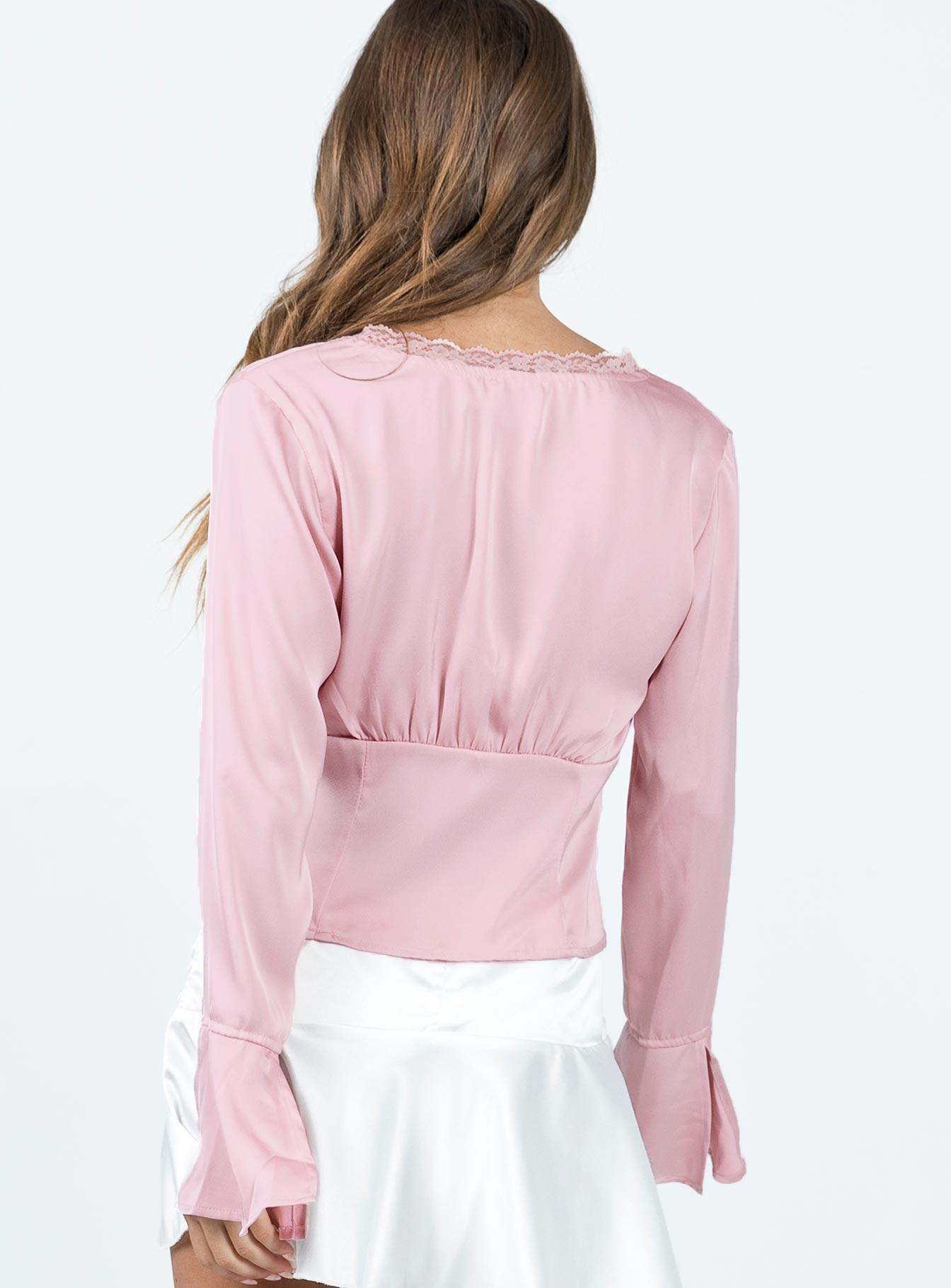Hunton Long Sleeve Top Pink - Image 4