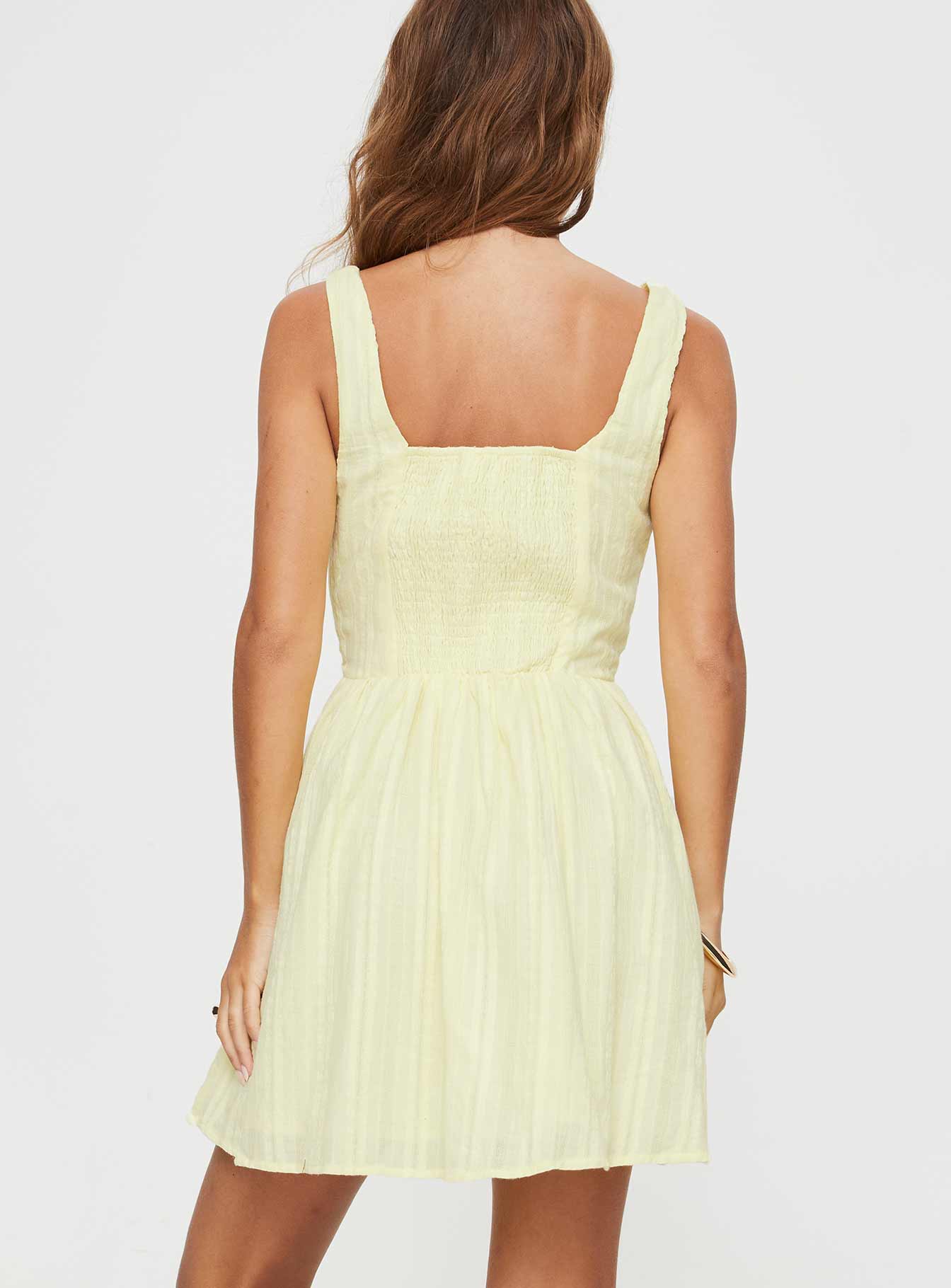 Lorinda Mini Dress Yellow - Image 5