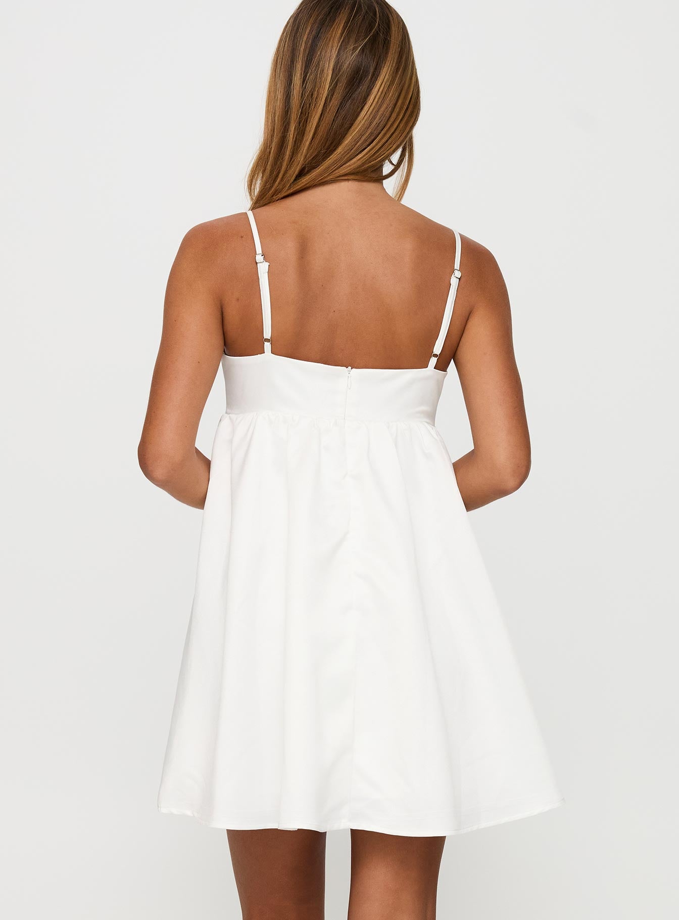 Wilmina Mini Dress White - Image 5