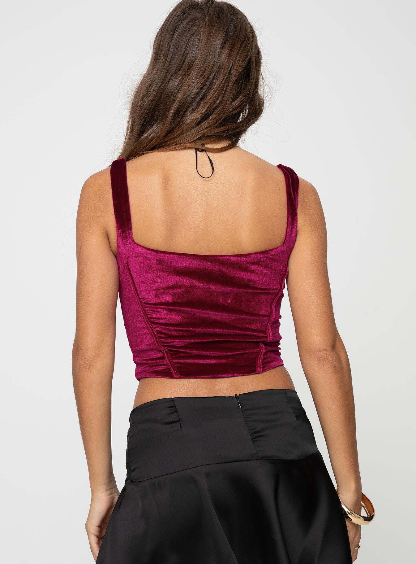 Bruna Top Velvet Red - Image 4