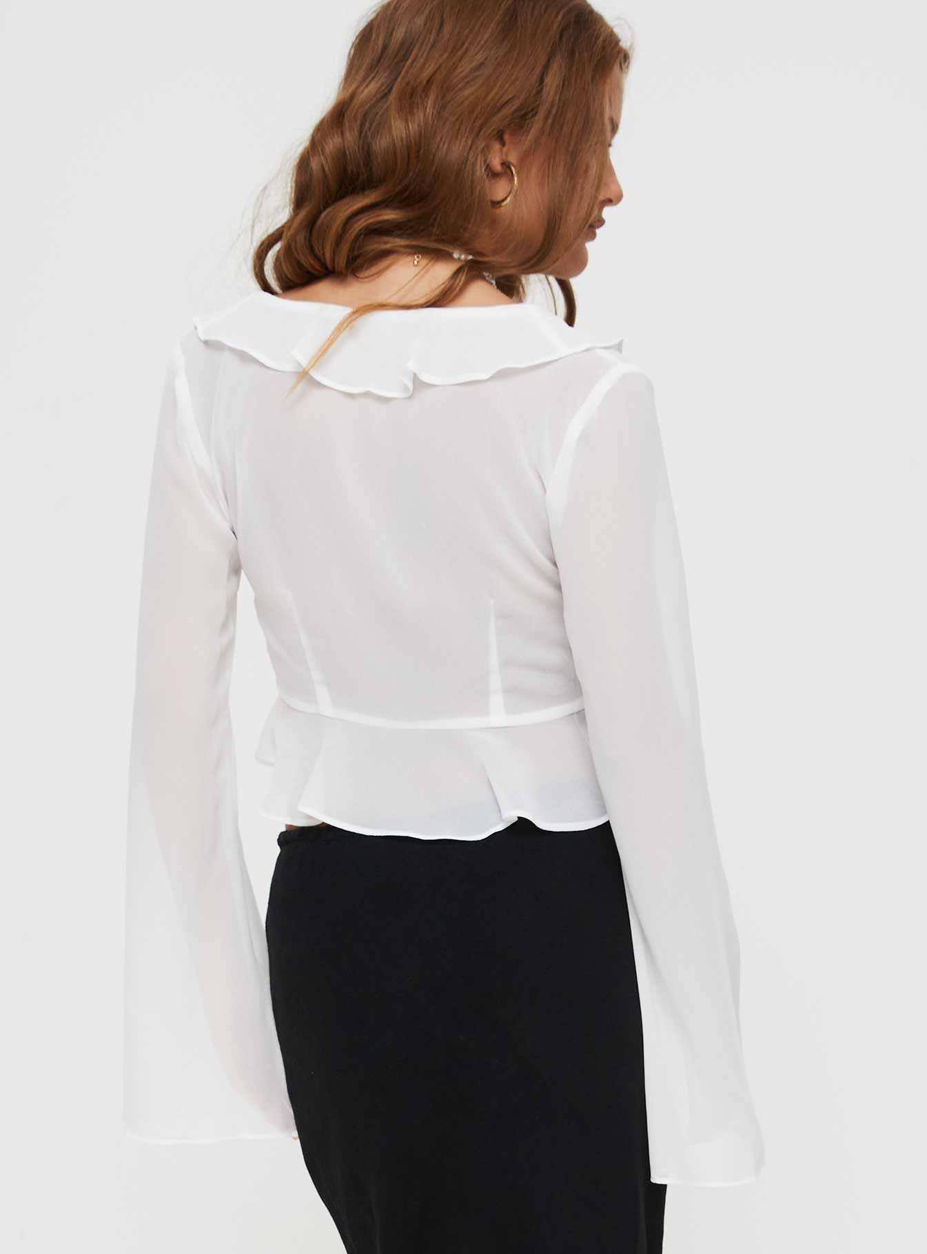 Gylda Long Sleeve Top White - Image 5