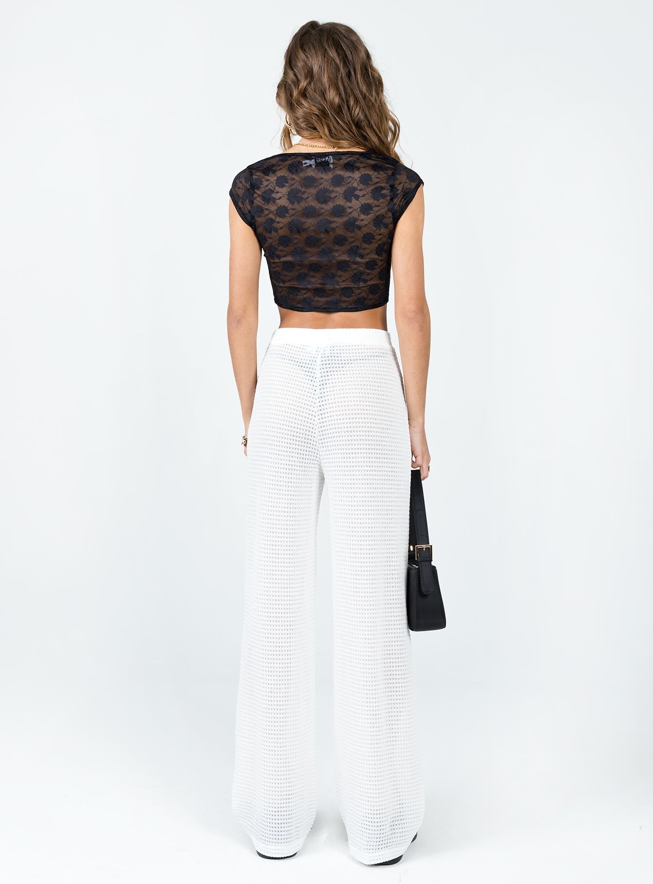 Santa Monica Knit Pants White - Image 7