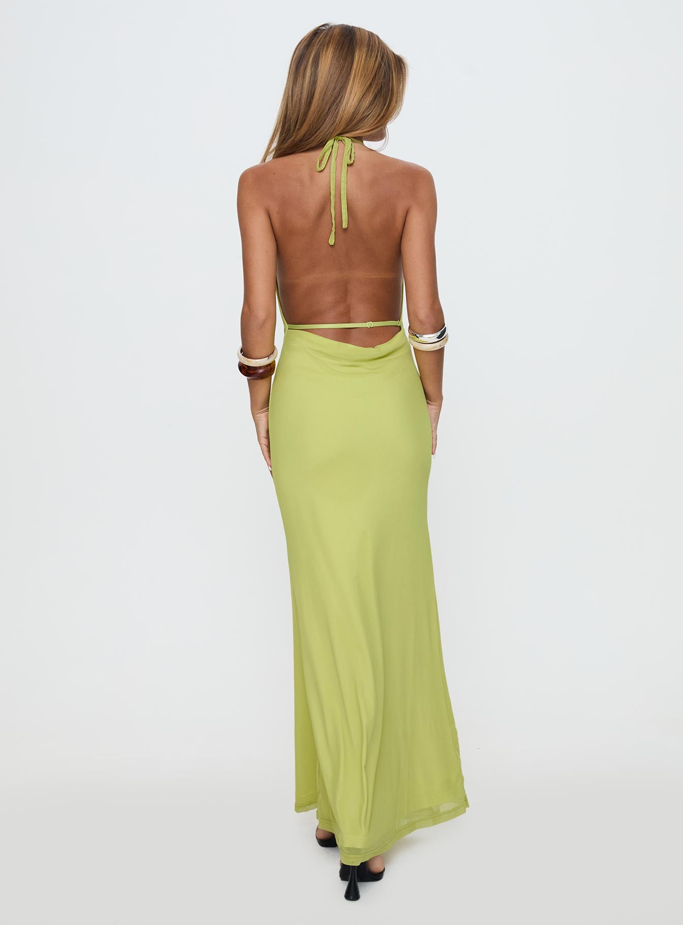 Rhaenyra Halter Maxi Dress Green - Image 5
