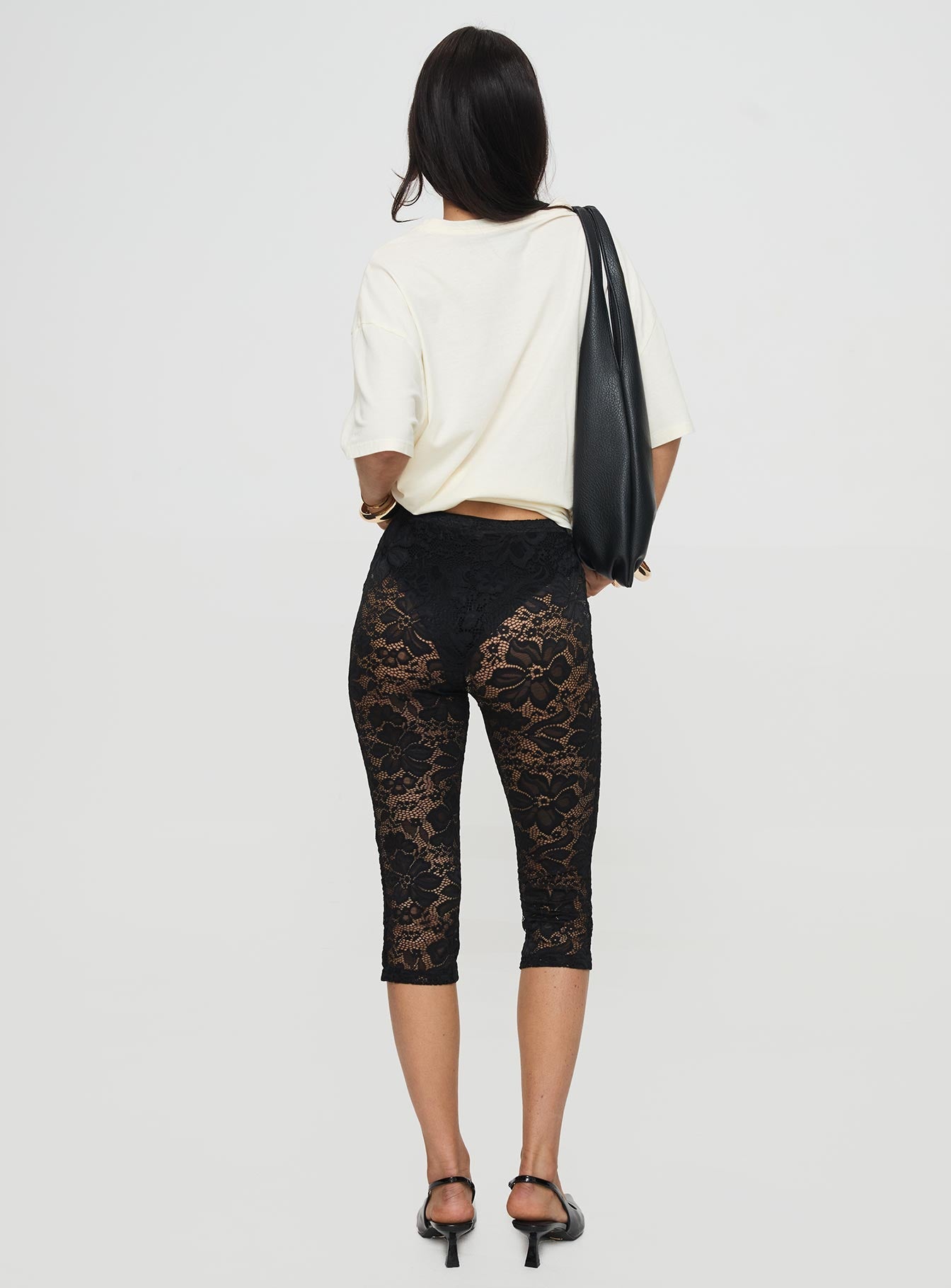 Soto Lace Capris Black - Image 6