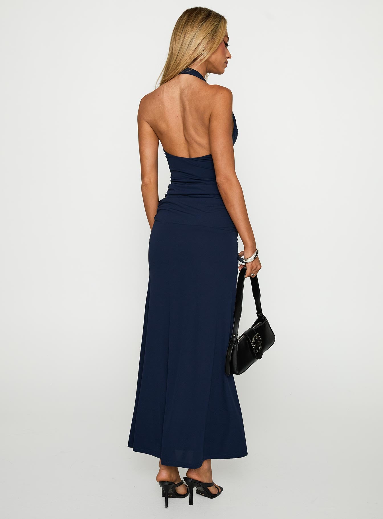 Casino Halter Maxi Navy - Image 4