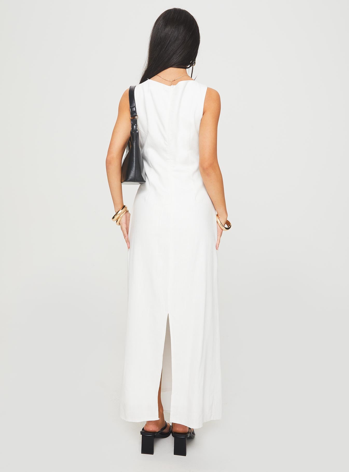 Mocca Maxi Dress White - Image 5