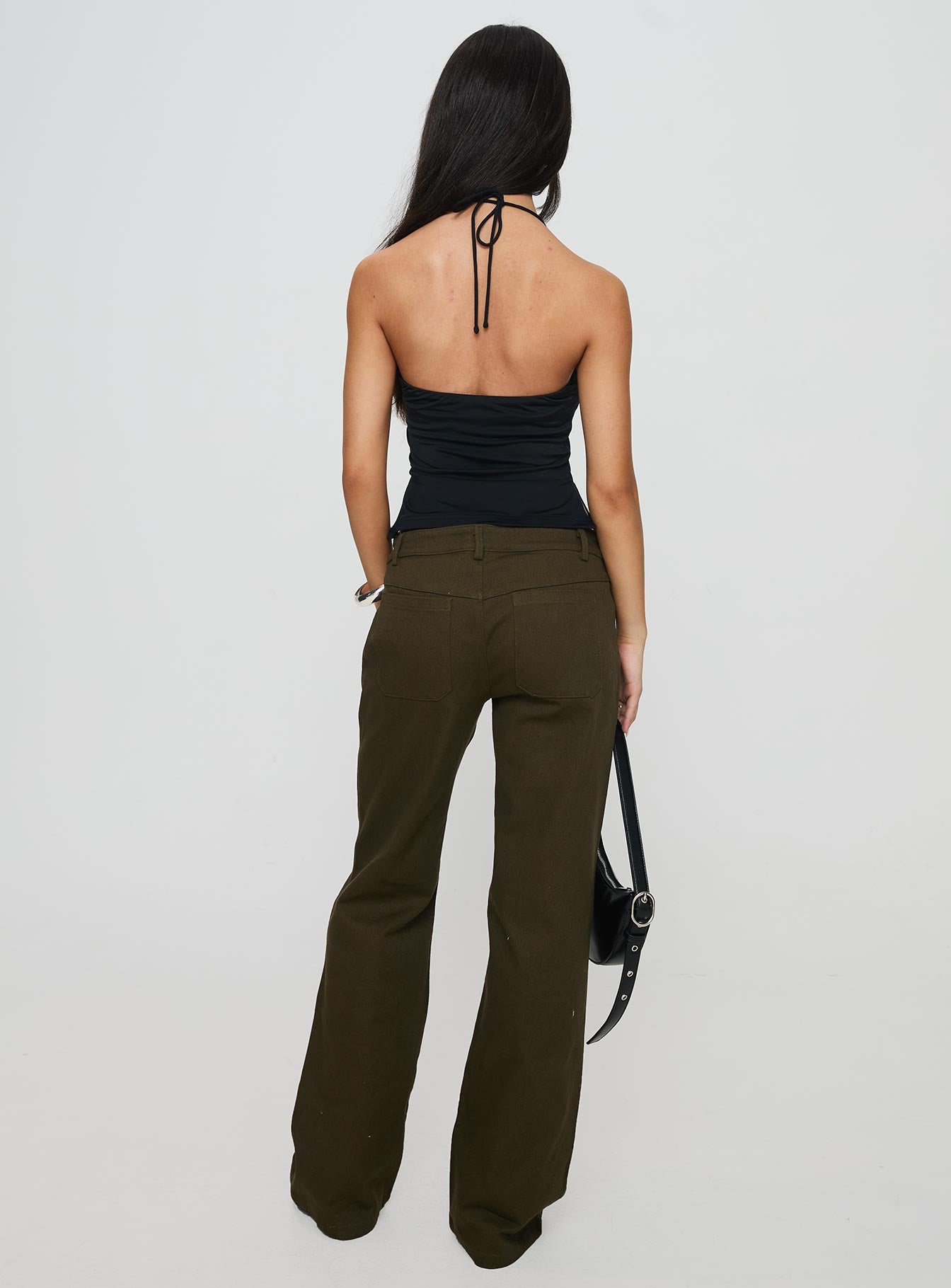 Benicale Low Rise Cargo Pants Olive - Image 5