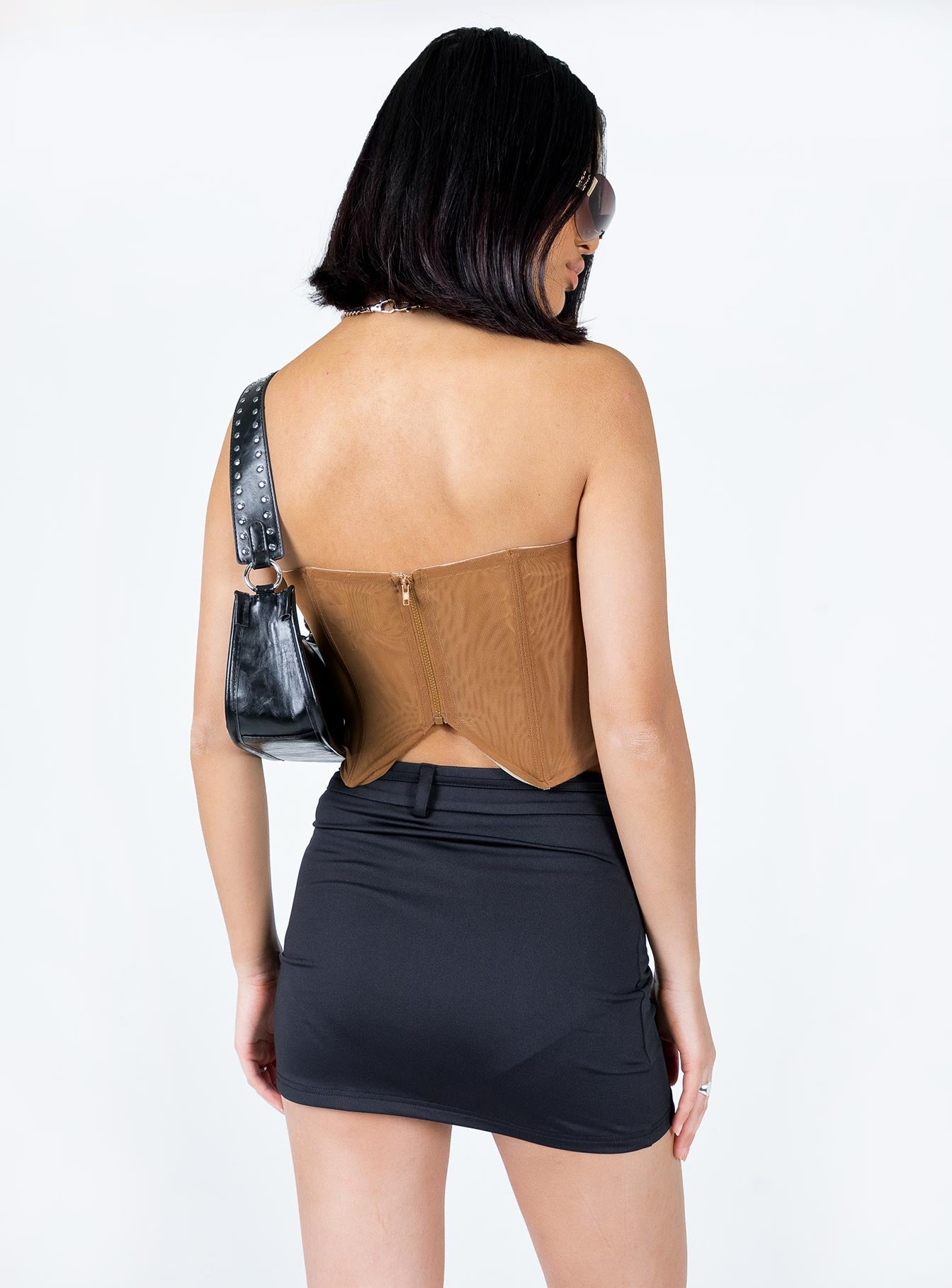Buckle Up Mini Skirt Black - Image 4