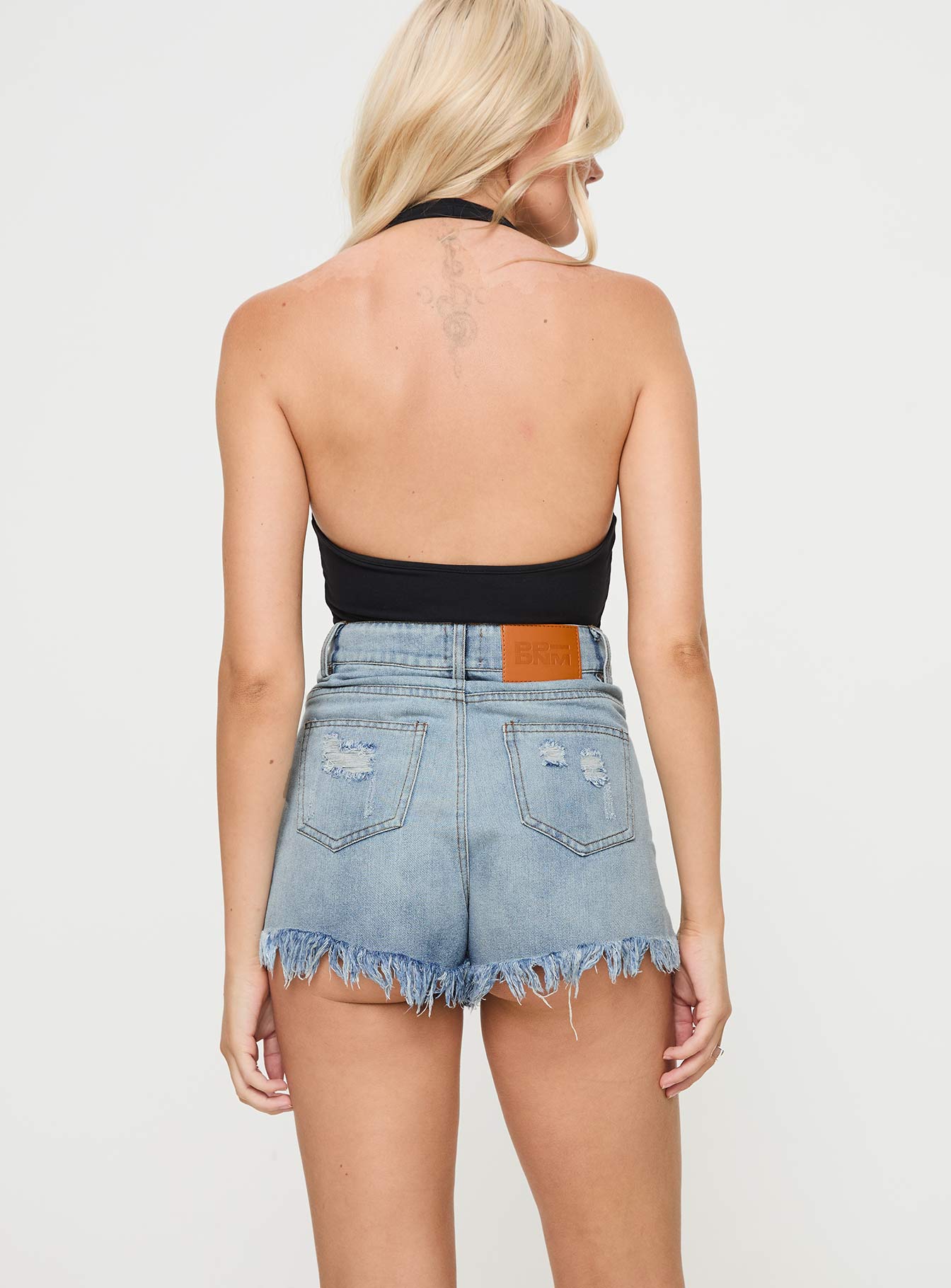 Ridge Denim Shorts Mid Wash - Image 5