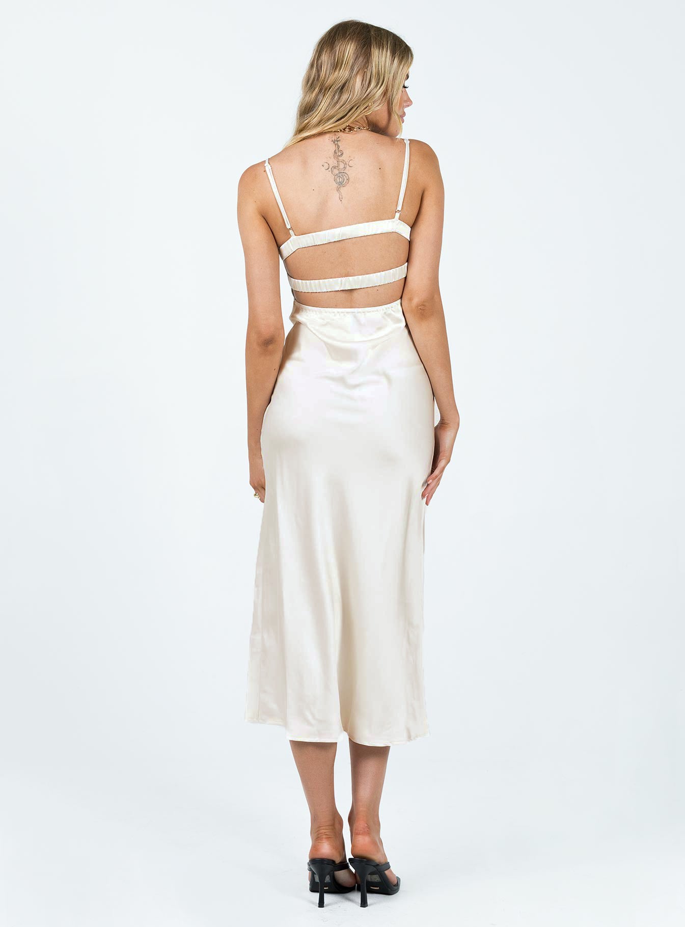 Missy Midi Dress Champagne - Image 5