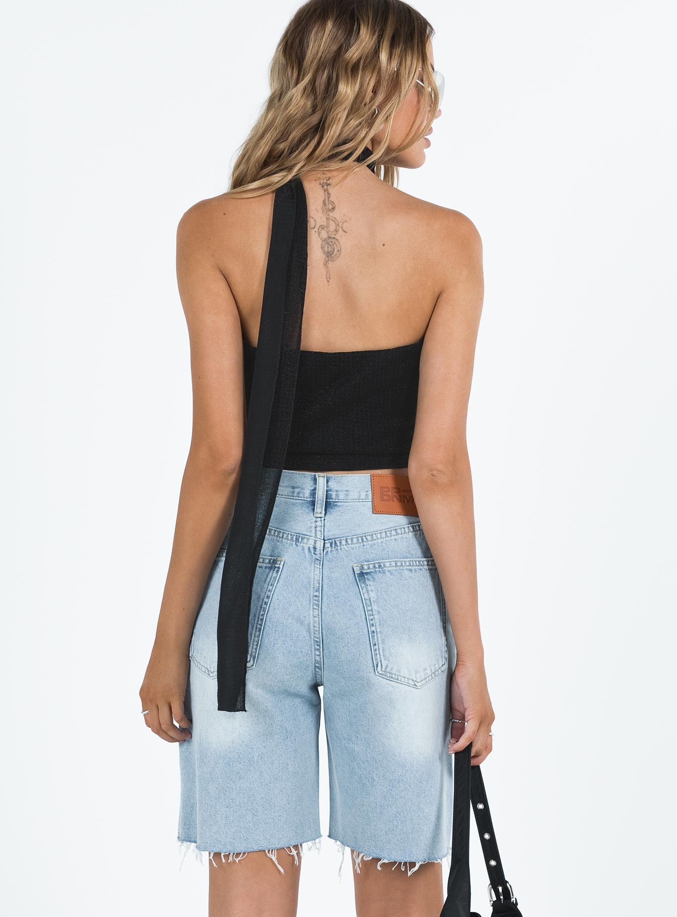 Get It Shorts Light Wash Denim - Image 4