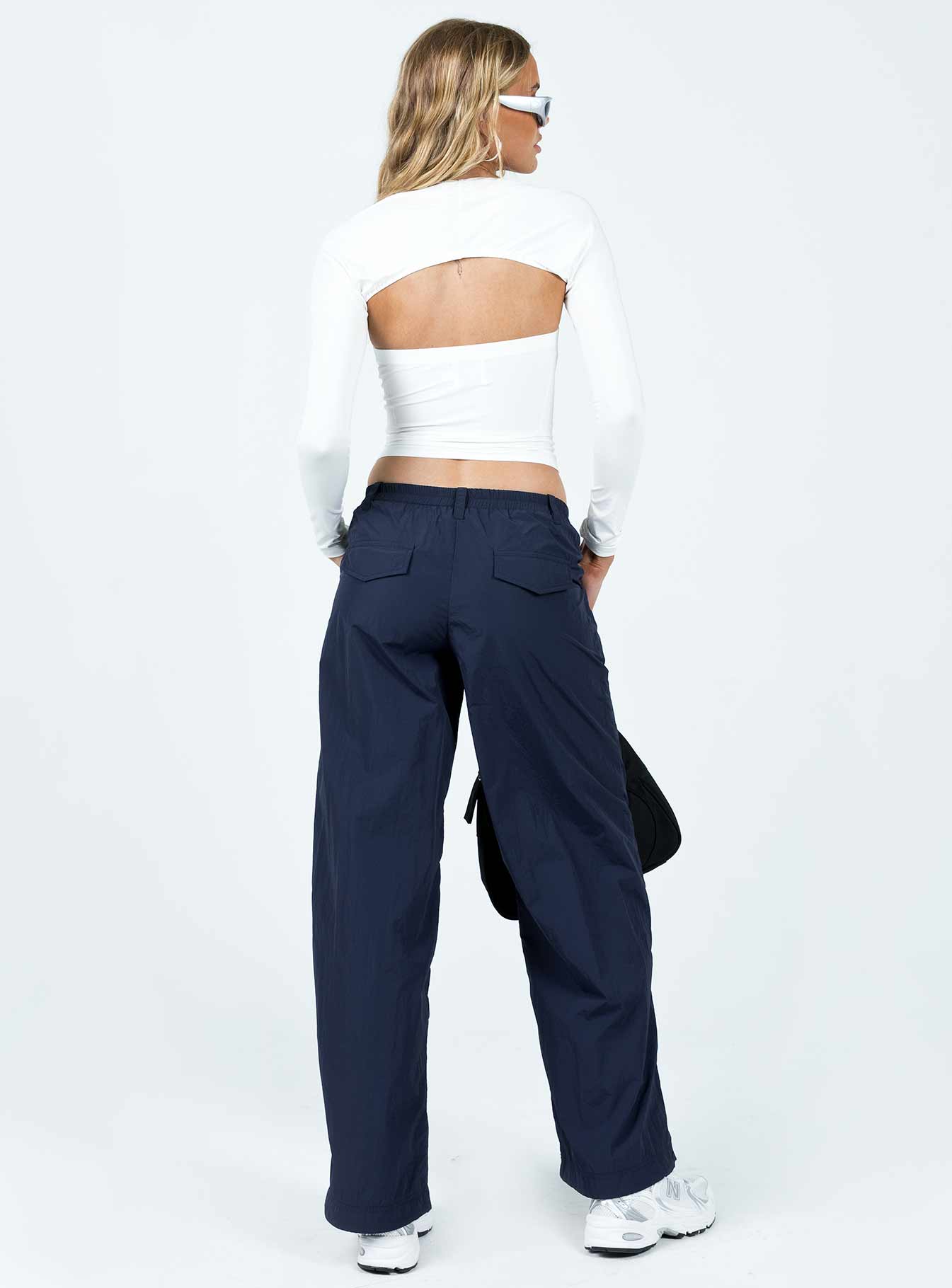 Annerley Parachute Pants Navy - Image 5