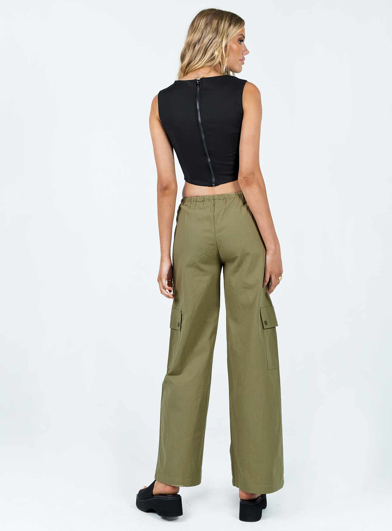 Mackey Cargo Utility Pants Khaki - Image 4