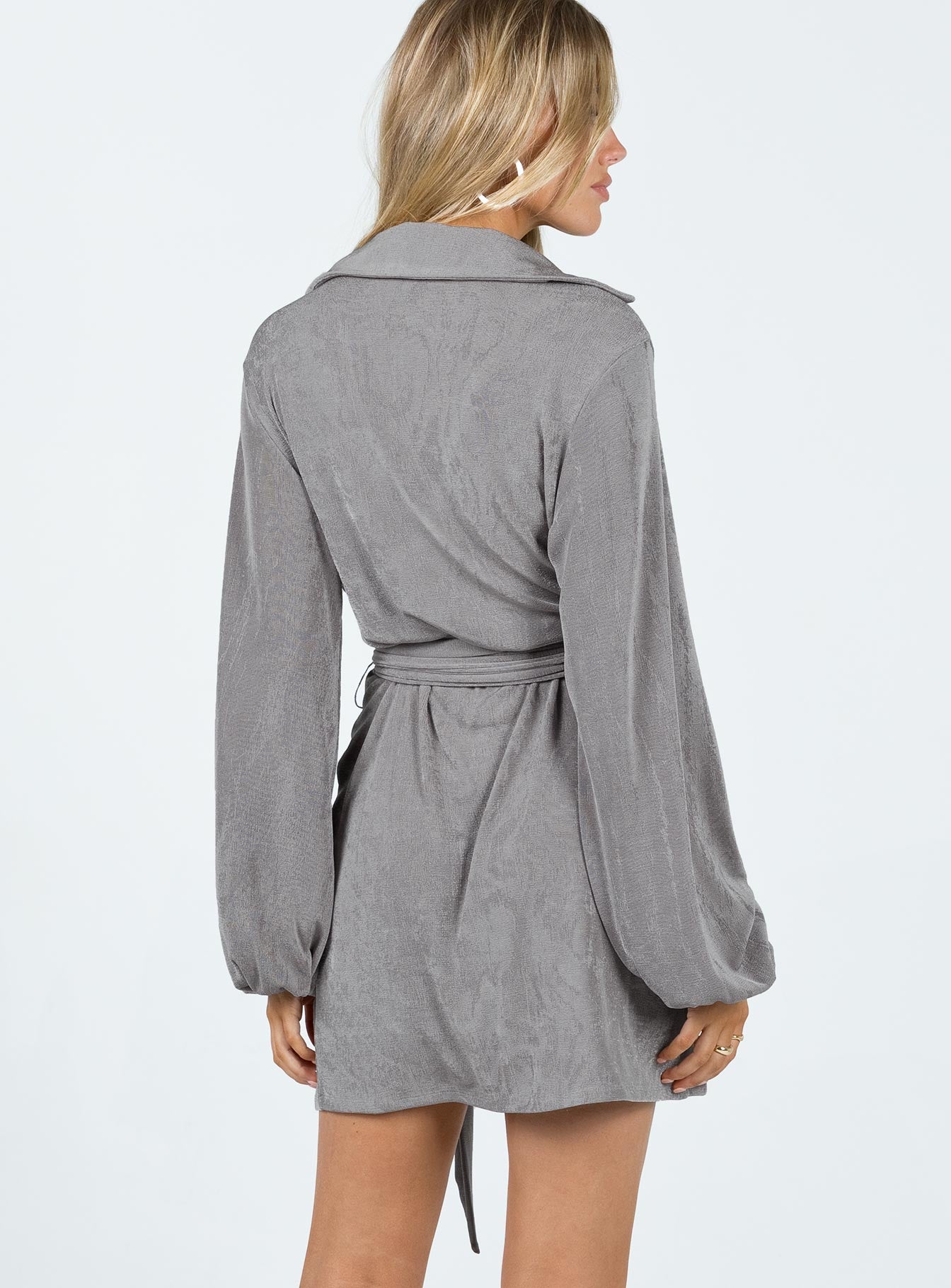 Party Time Mini Dress Slate Grey - Image 5