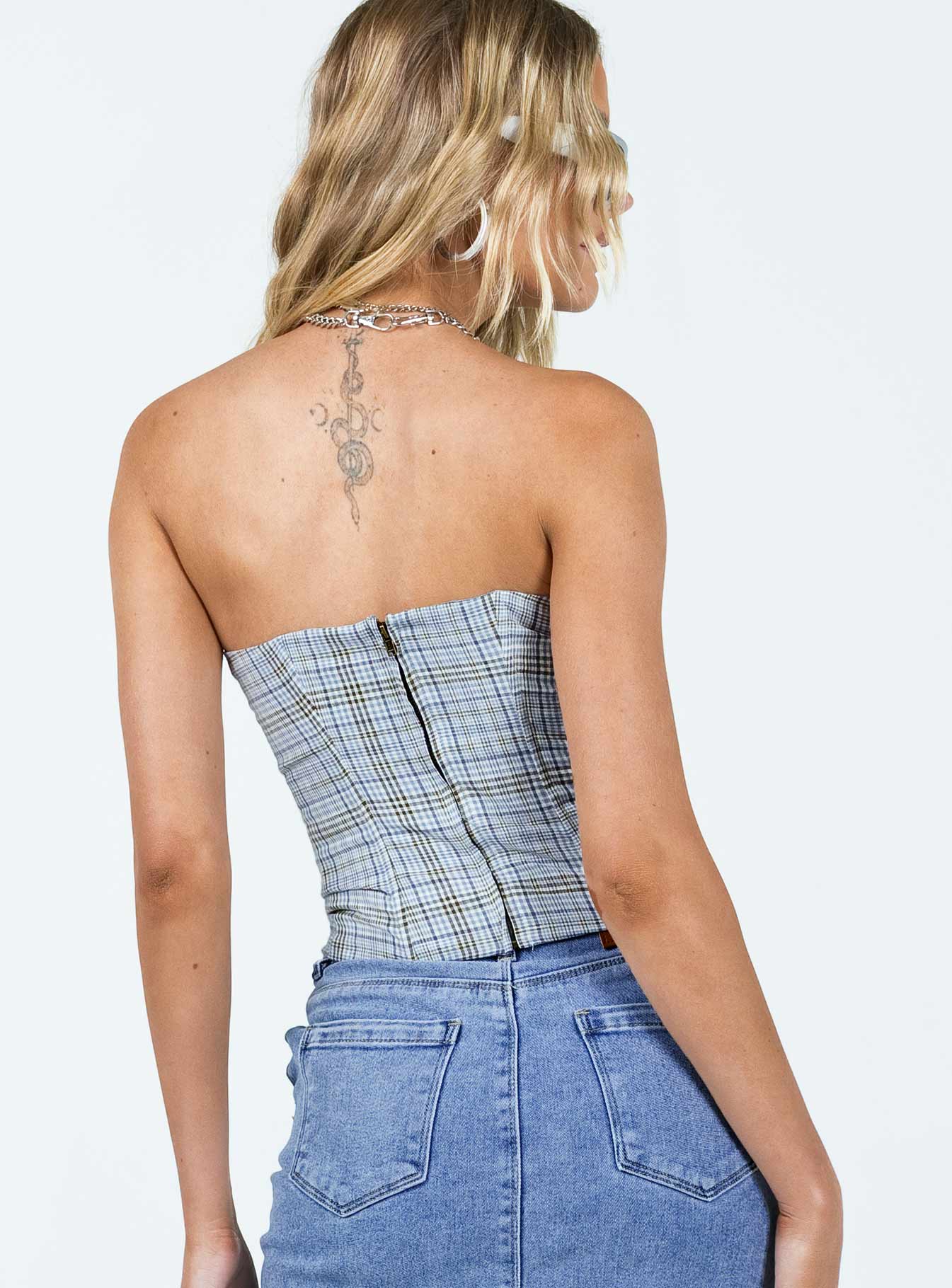 Catalonia Tube Top Blue - Image 5