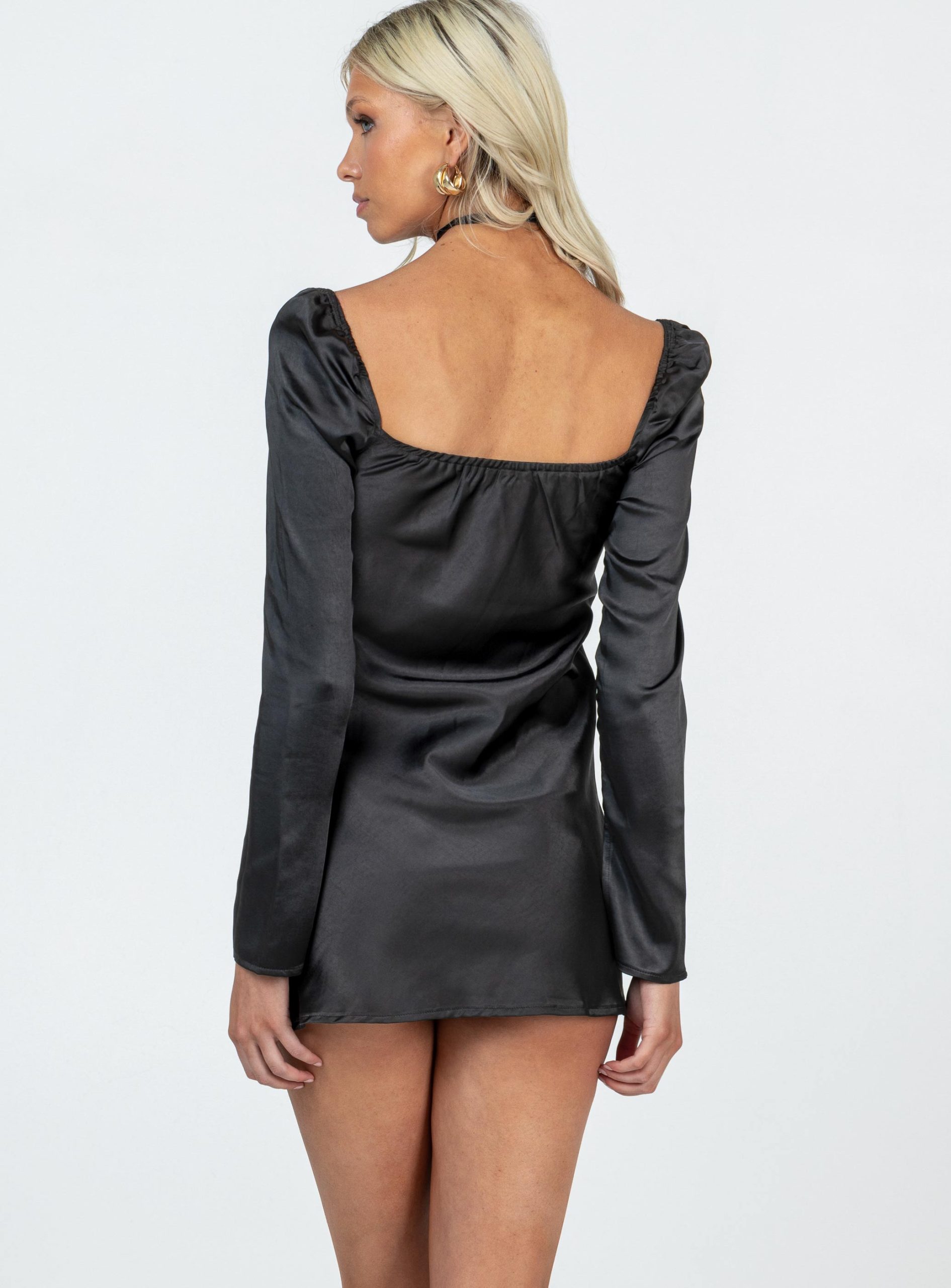 Star Power Mini Dress Black Tall - Image 5