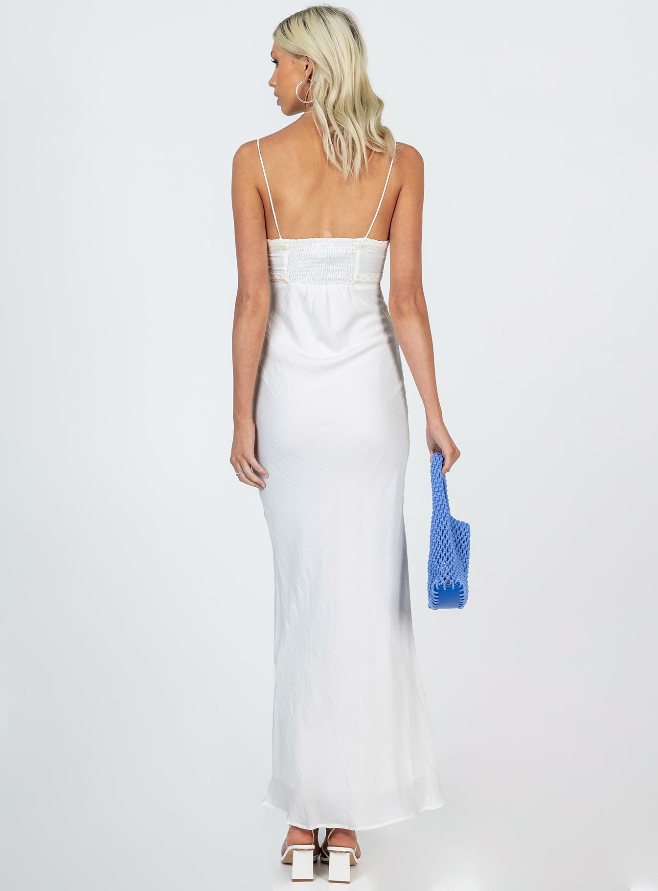 Emily Maxi Dress White Tall - Image 5