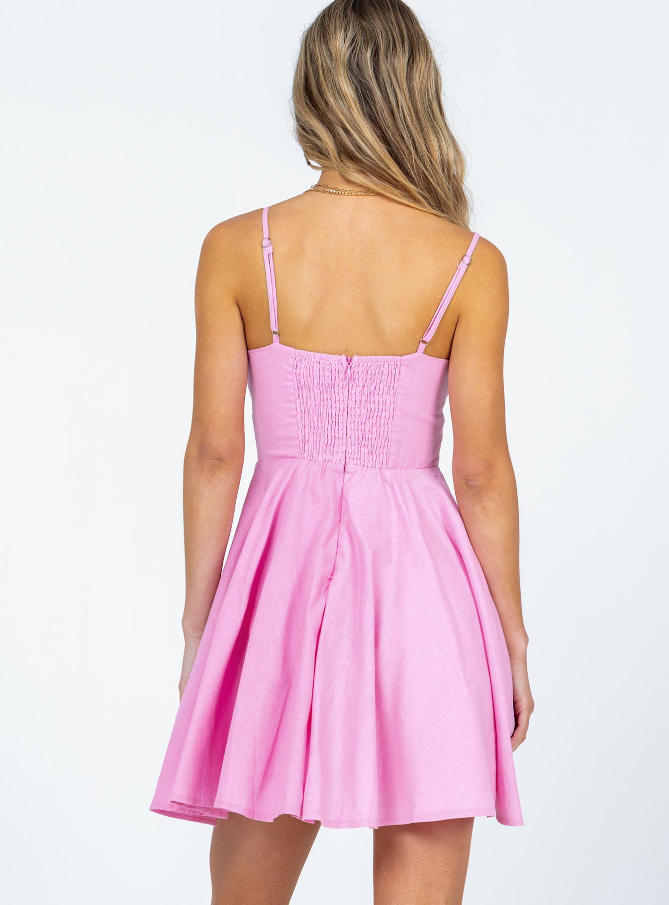 Marena Mini Dress Pink - Image 4