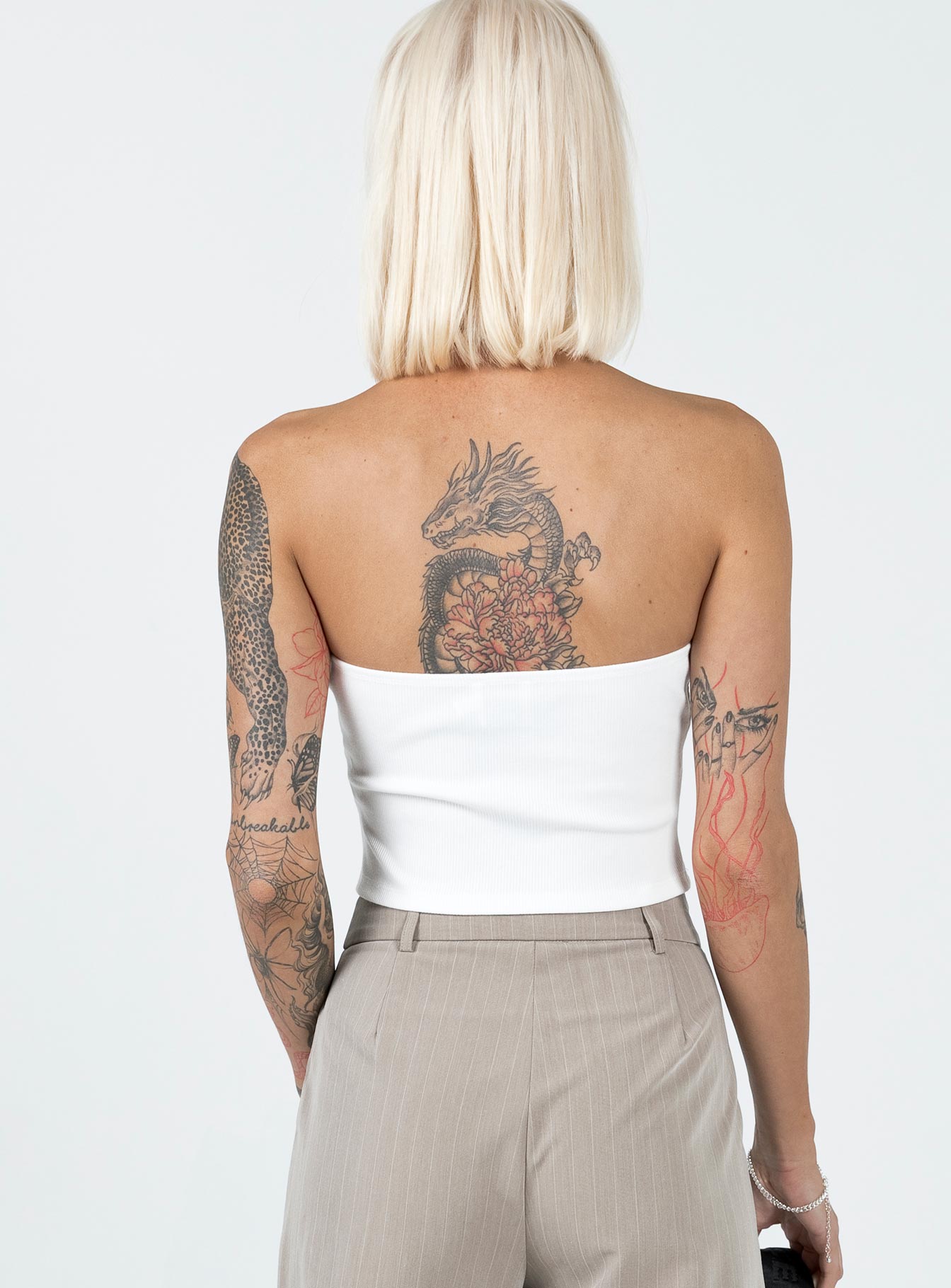 Rosehill Strapless Top White - Image 5