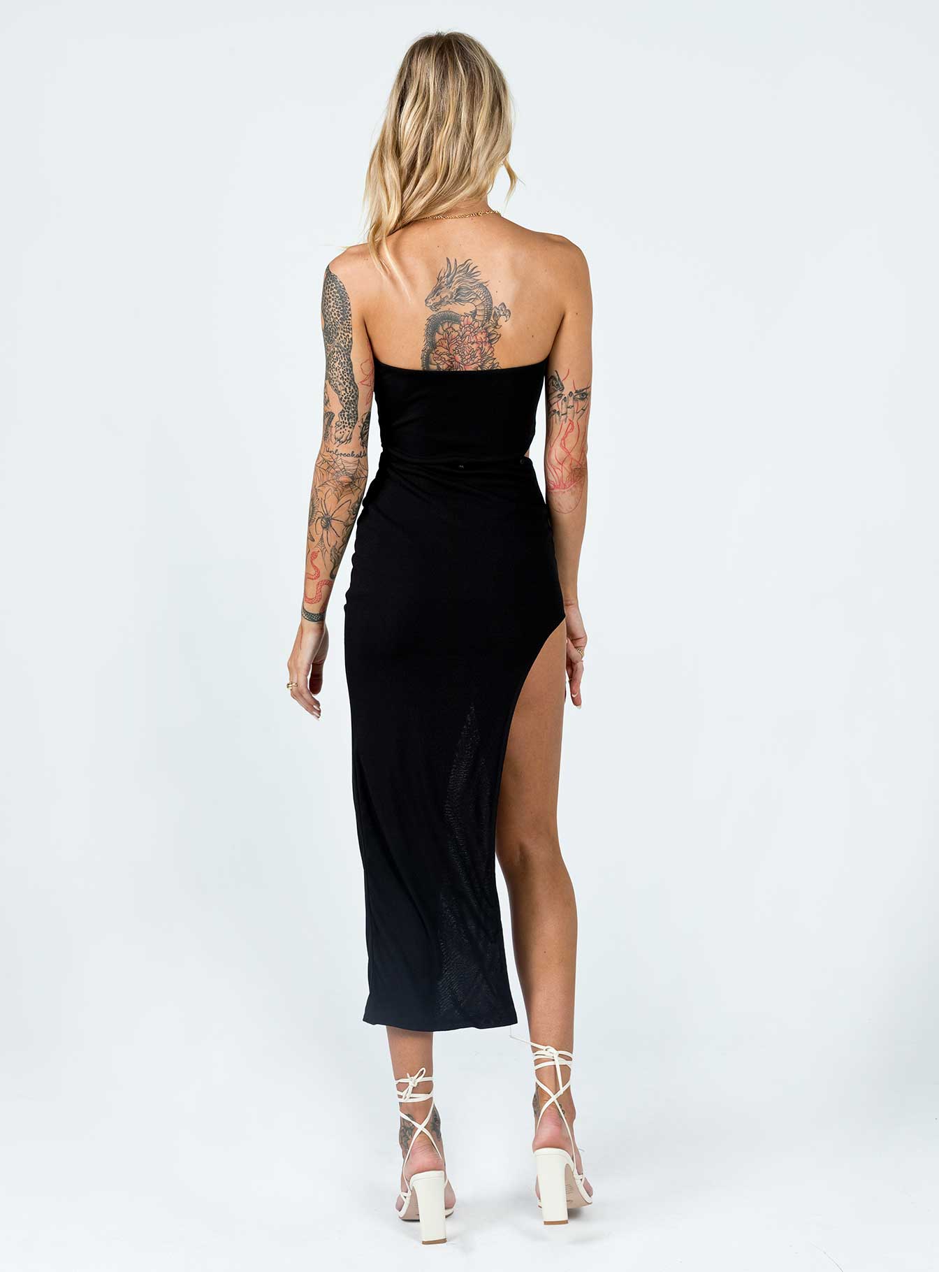 Jaxon Midi Dress Black - Image 6
