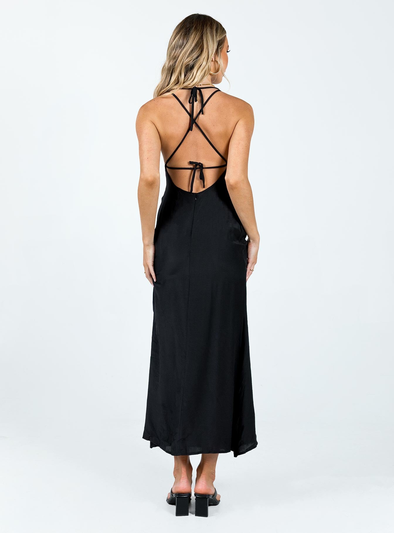 Centomo Maxi Dress Black - Image 4