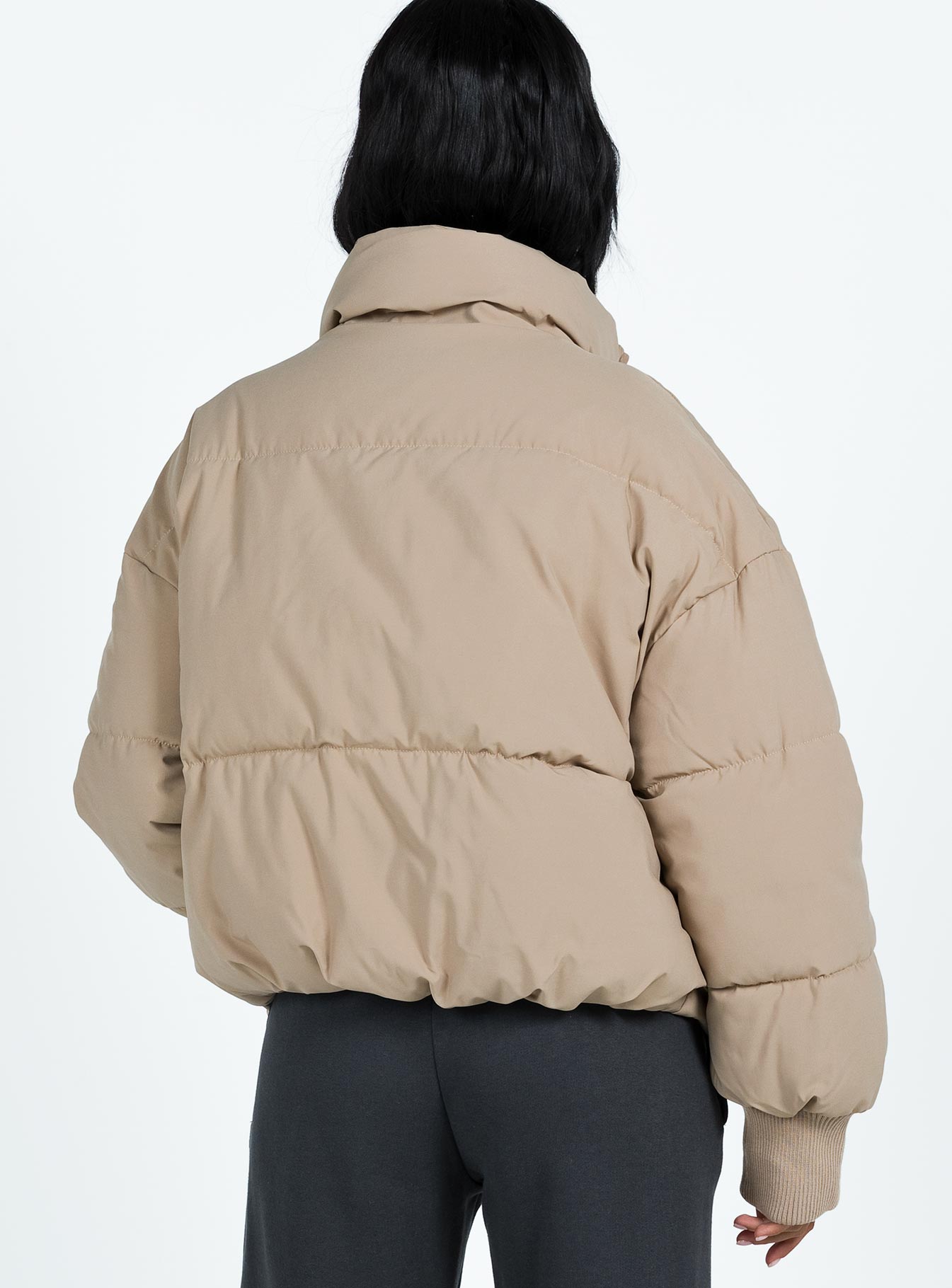 7th Avenue Puffer Jacket Beige - Image 5