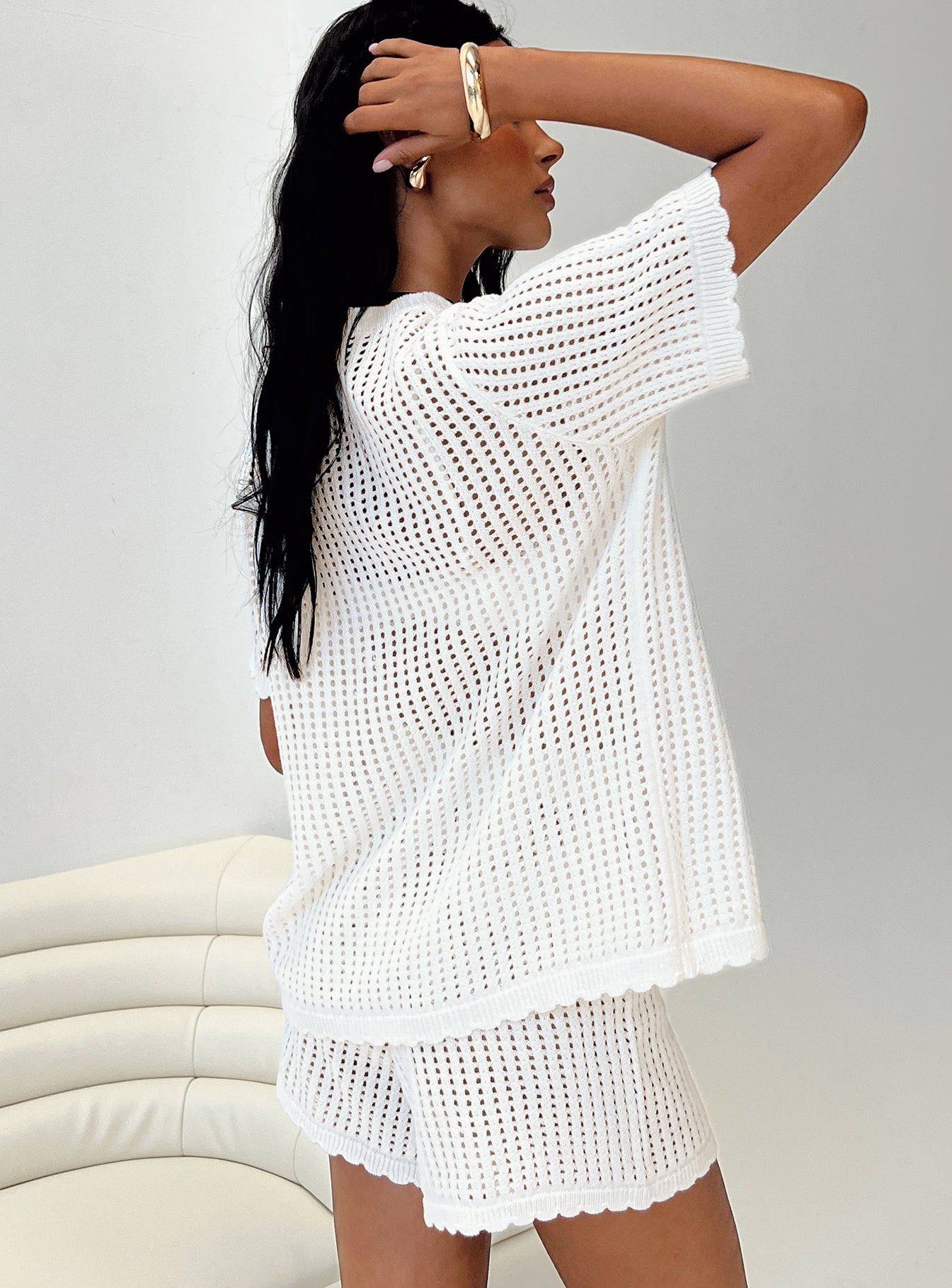 Beach Day Knit Set White - Image 6