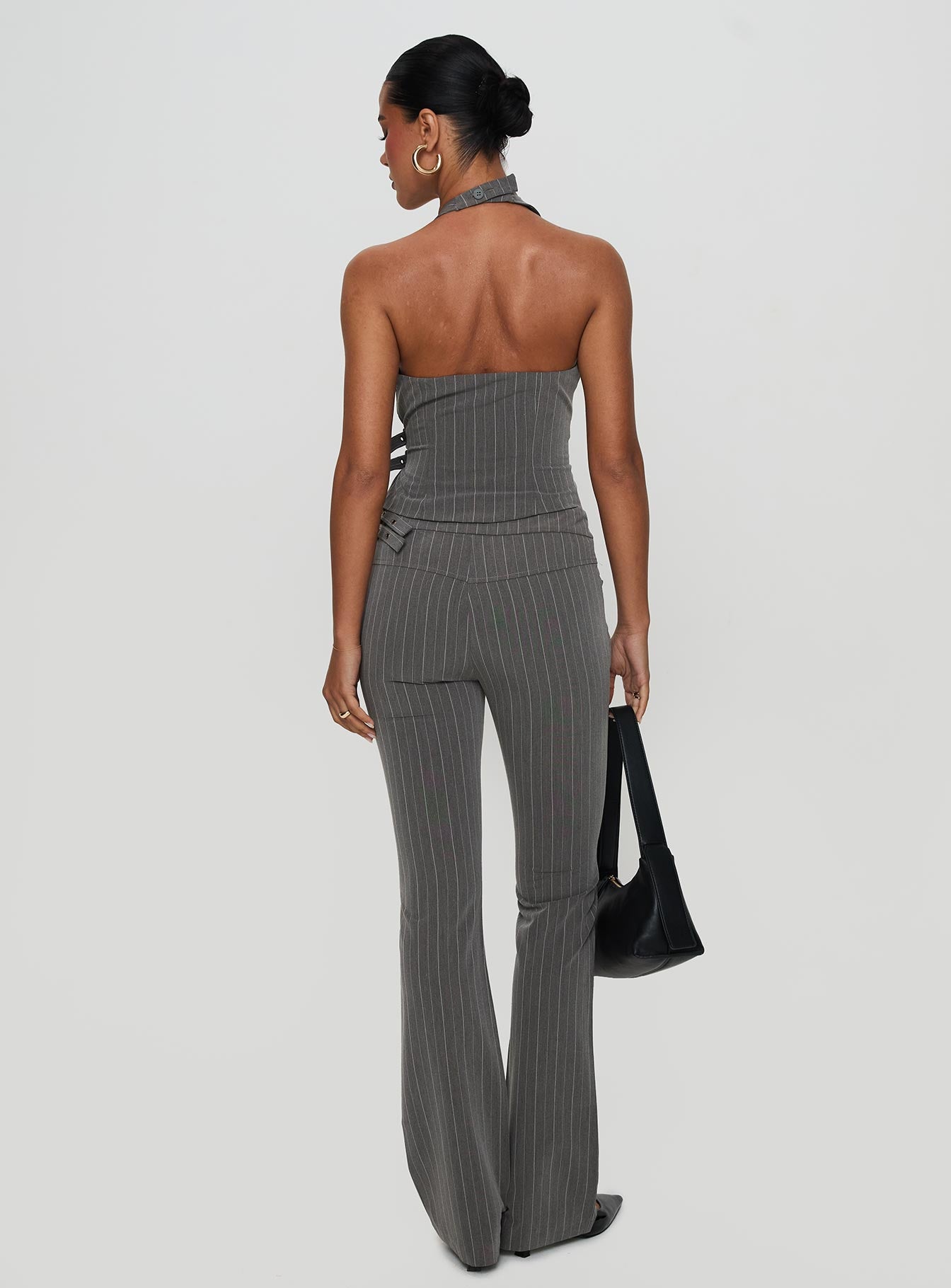 Calexico Buckle Pant Grey Pinstripe - Image 5
