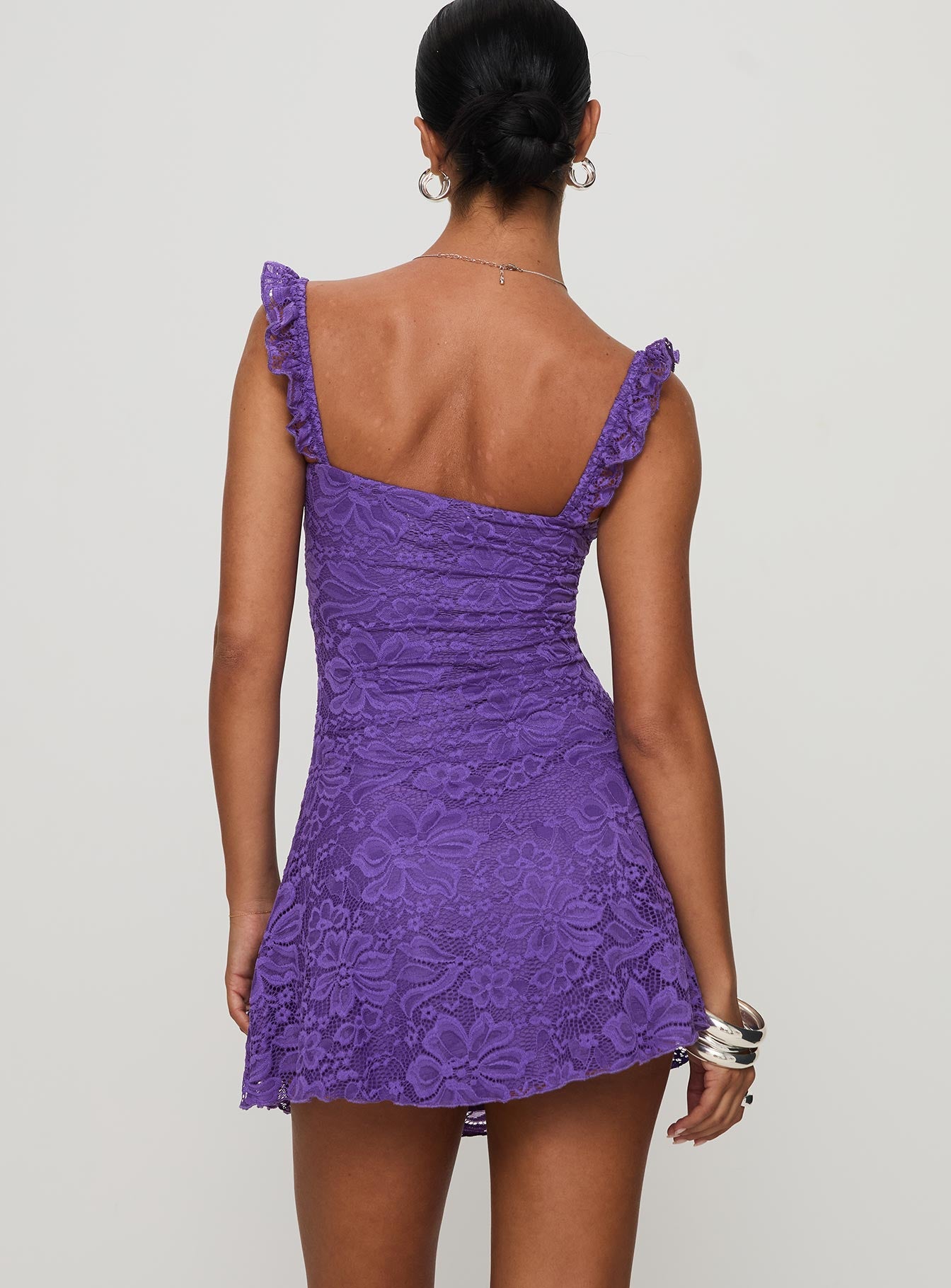 Beacall Mini Dress Purple - Image 5