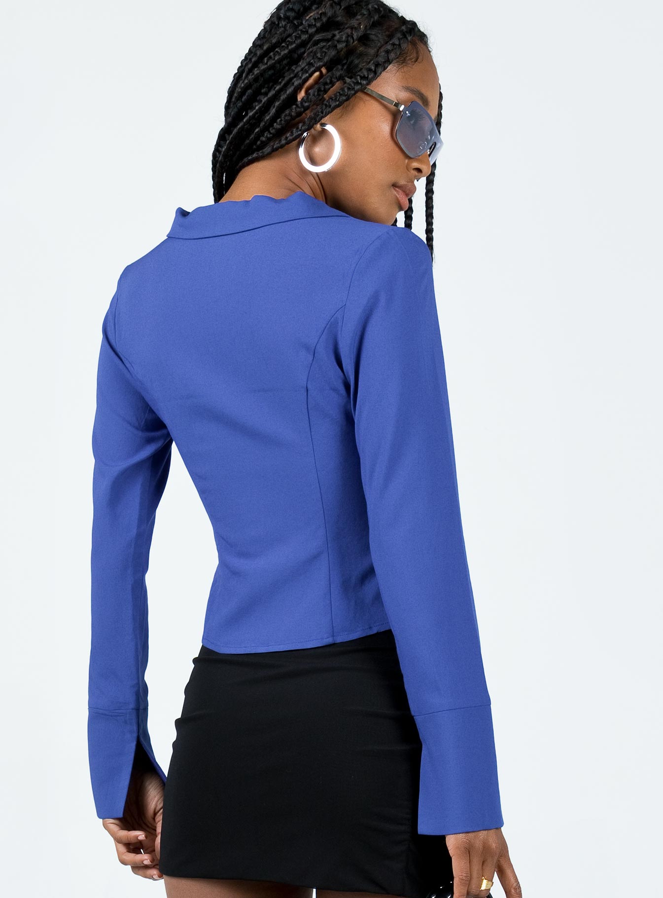 Lida Long Sleeve Top Blue - Image 5