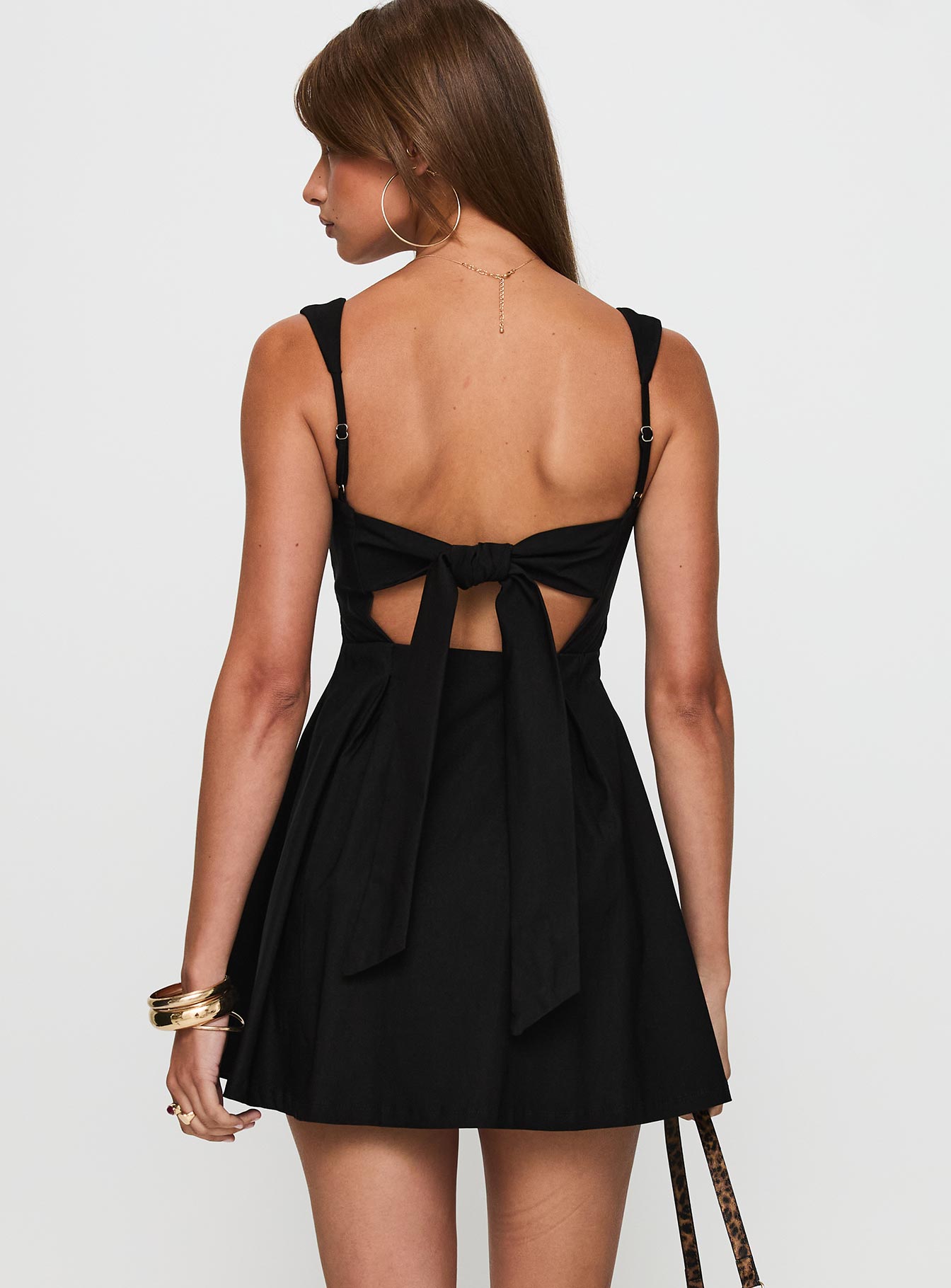 Xanthus Mini Dress Black - Image 4