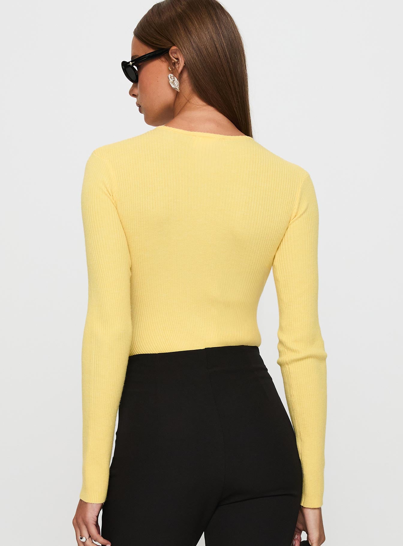 Kerra Long Sleeve Bodysuit Lemon - Image 5