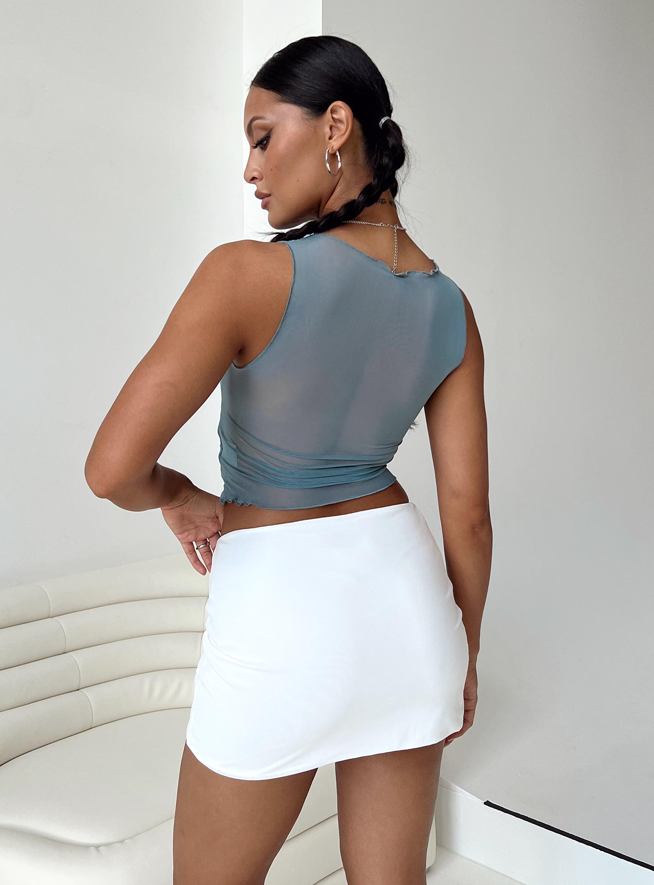 Bold Move Mini Skirt White Low Impact - Image 5