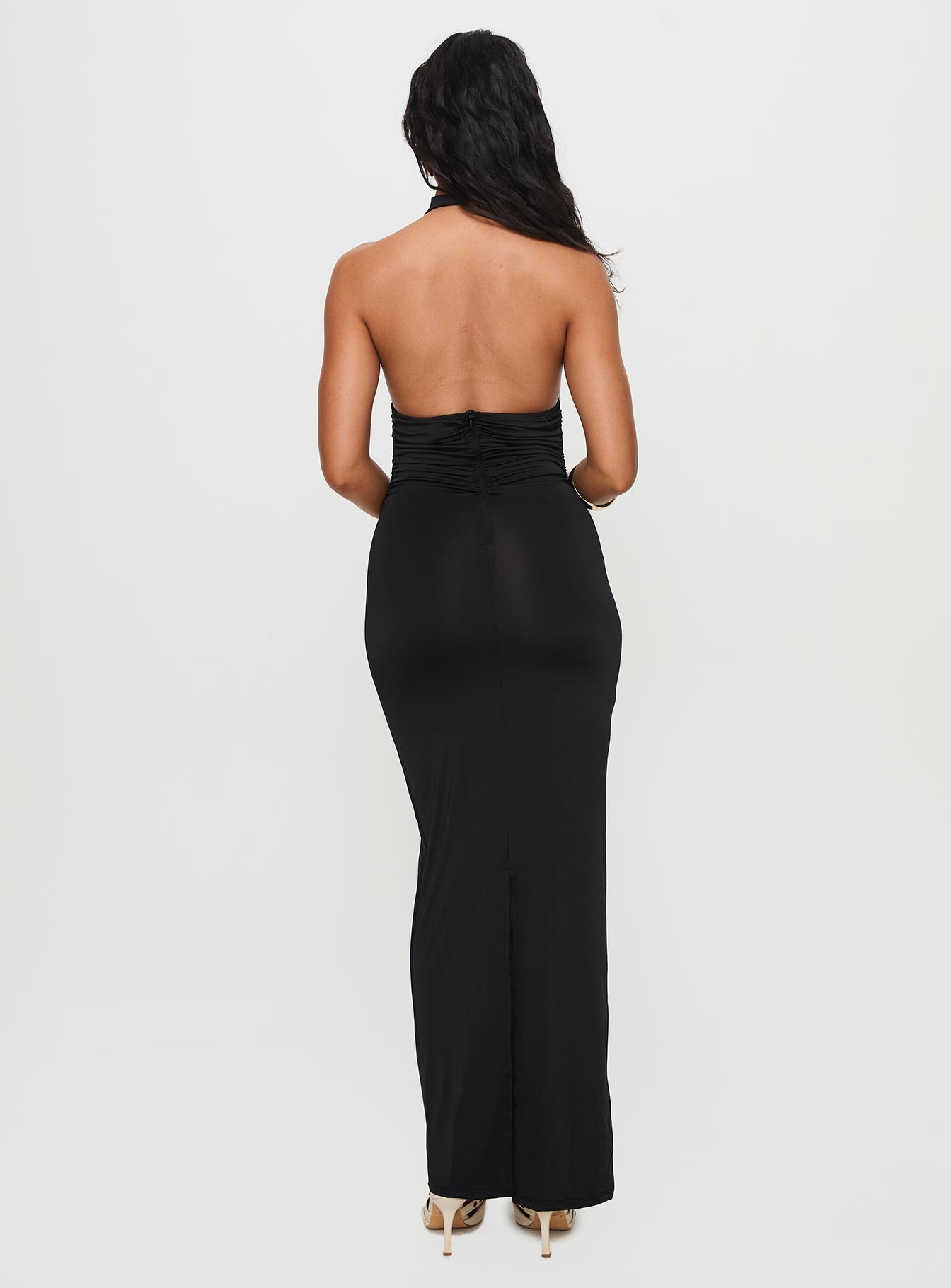 Giggle Maxi Dress Black - Image 4